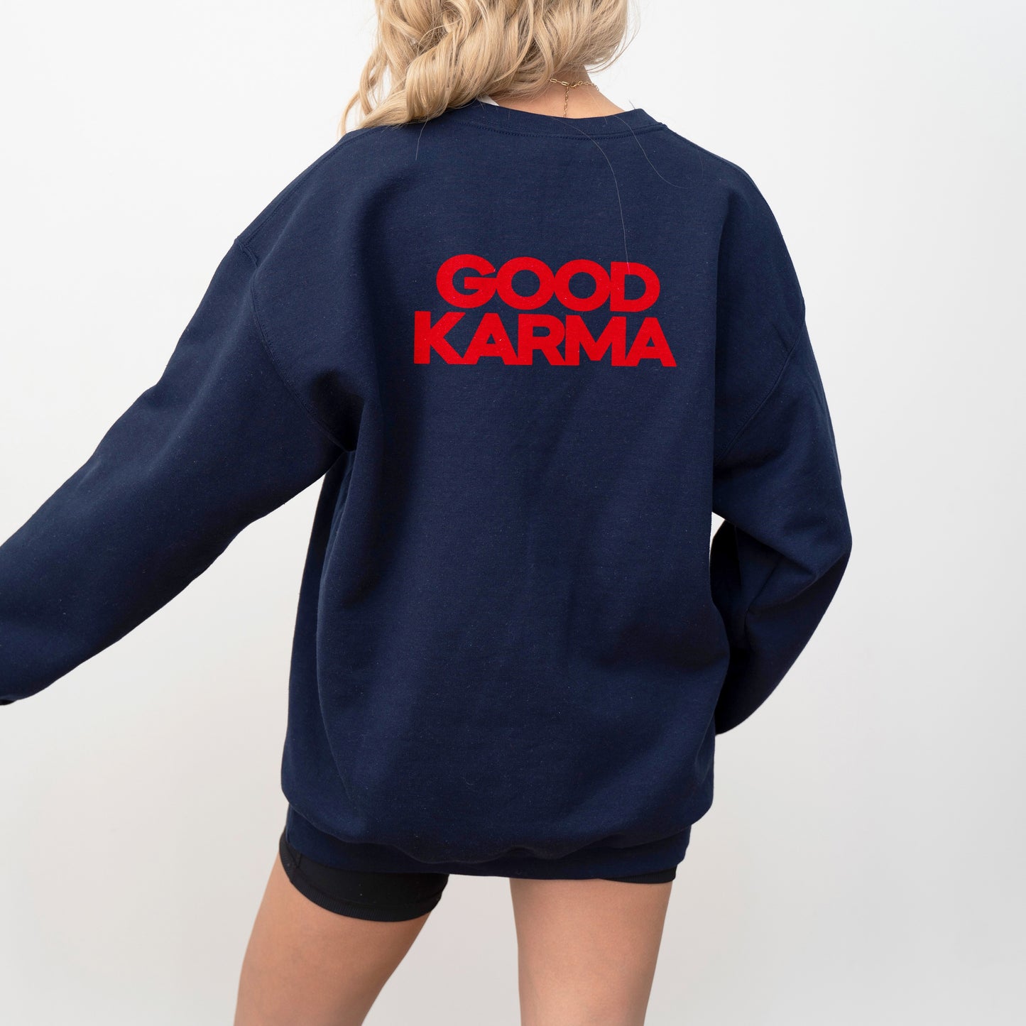 Good Karma Navy Sweatshirt