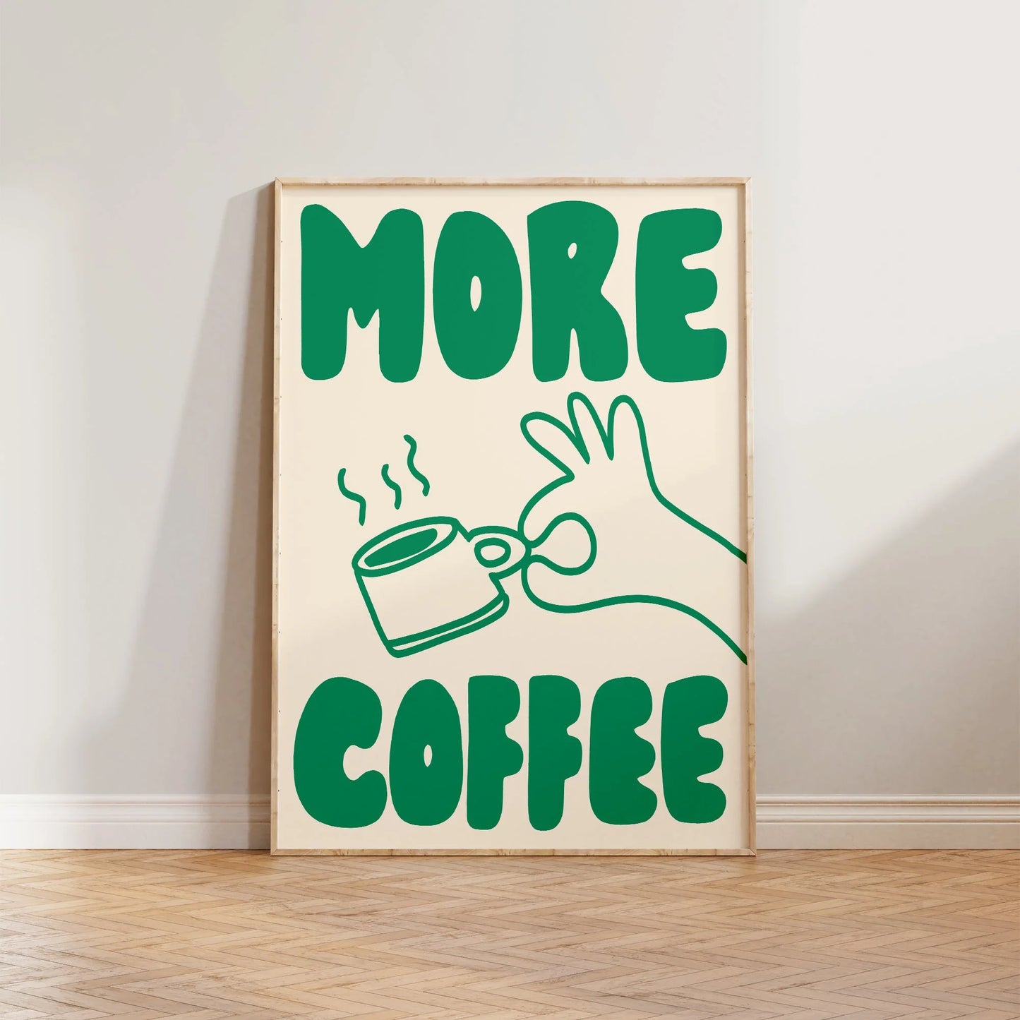 SECONDS More Coffee Print