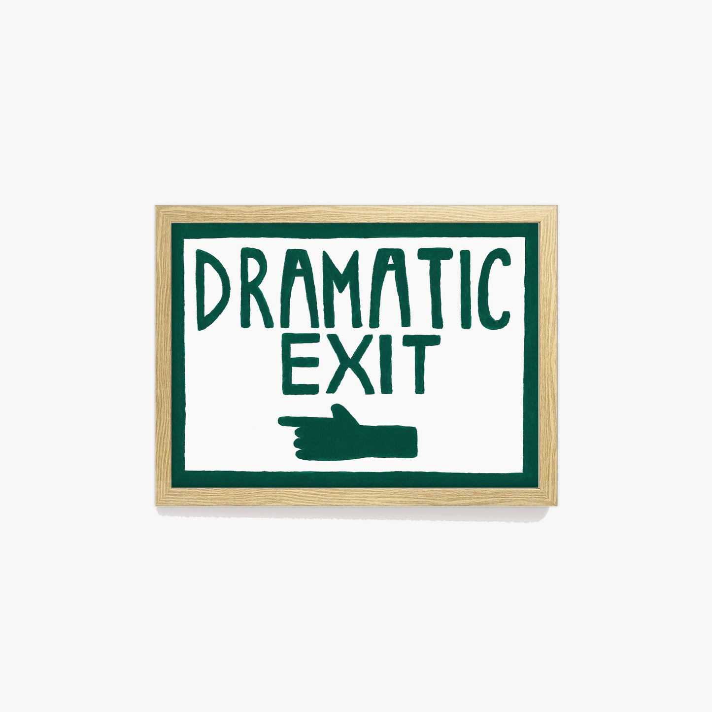 Dramatic Exit Pointing LEFT Print