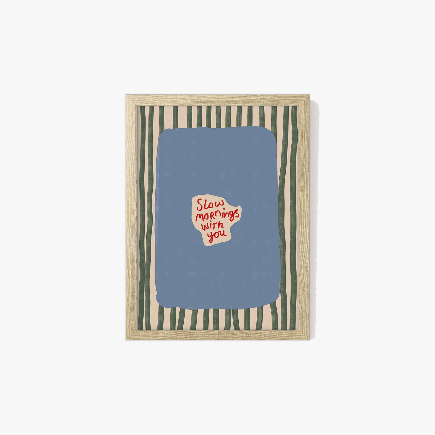 Slow Mornings With You Striped Print