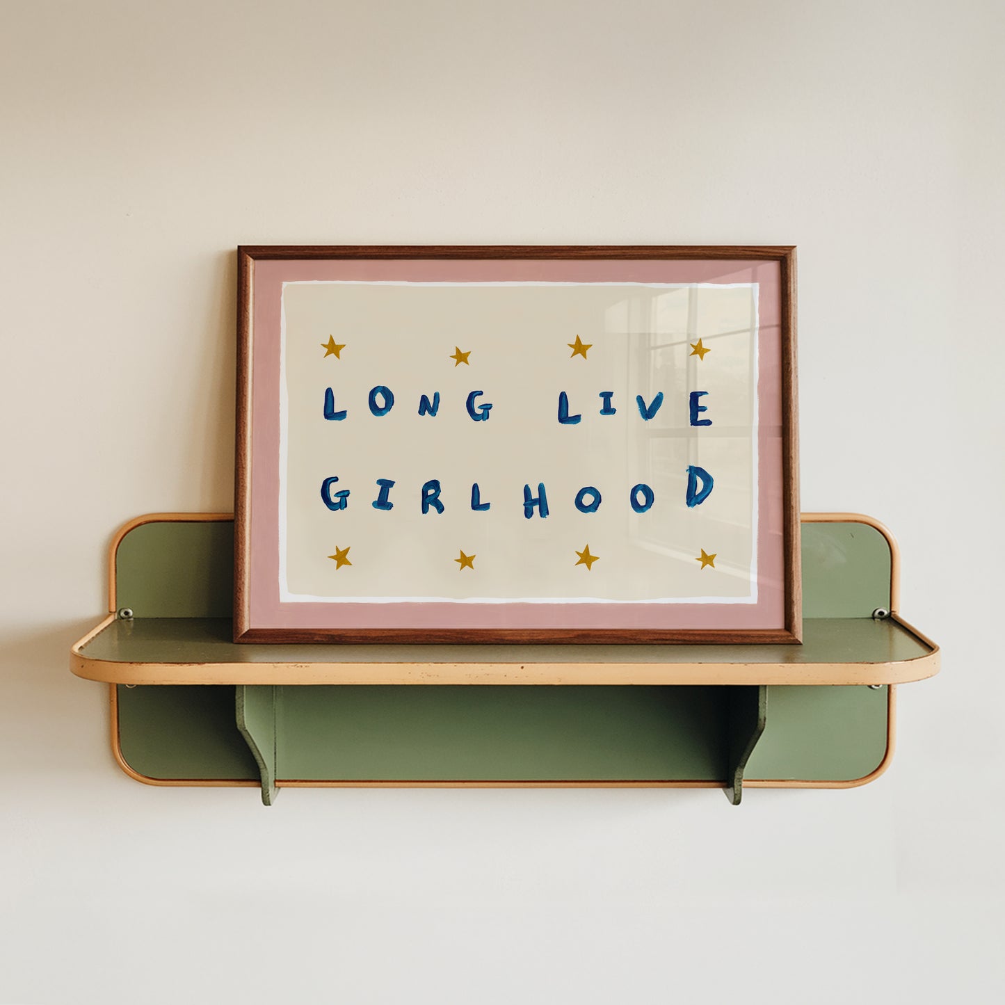 Long Live Girlhood Hand Painted Print