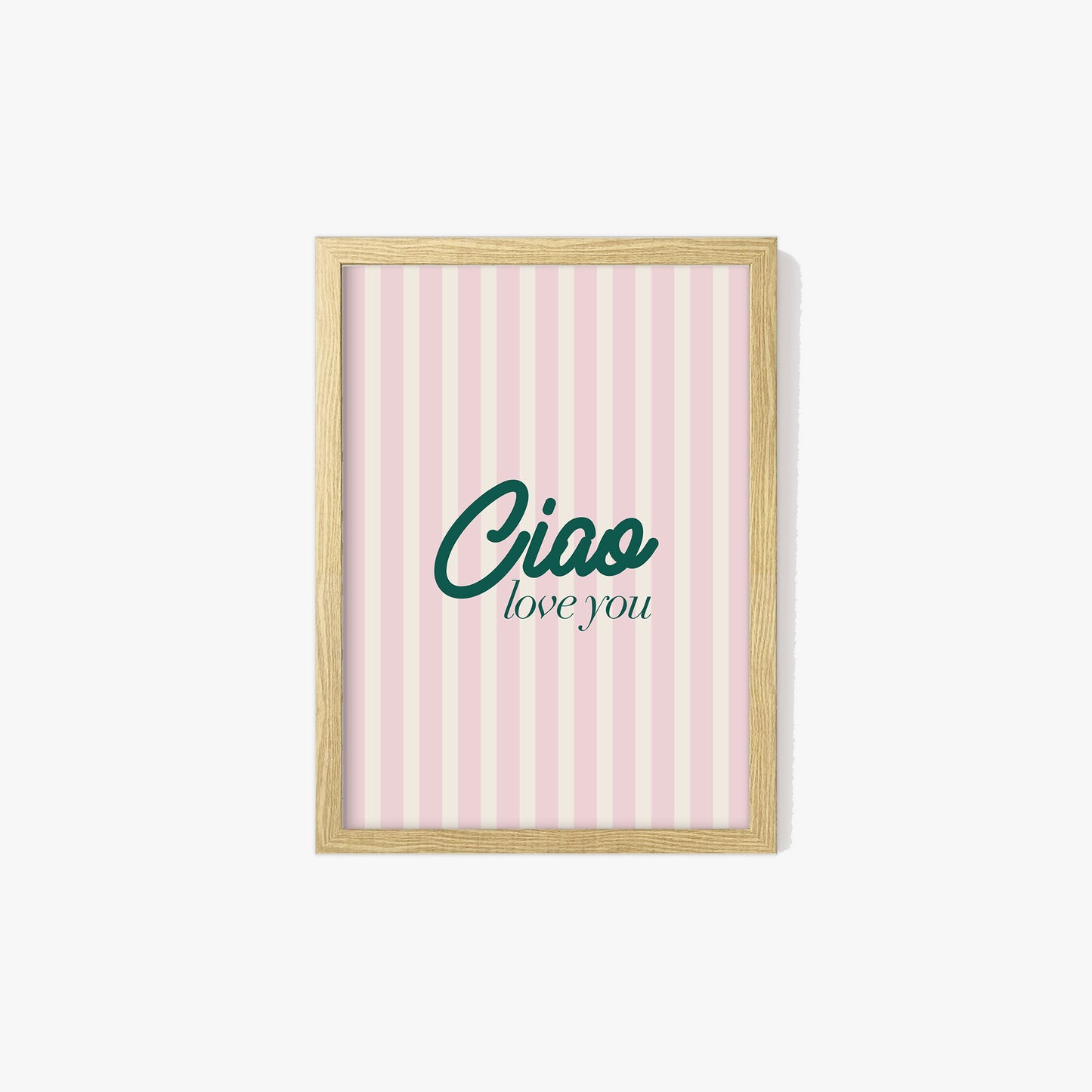 Ciao Love You Hallway Stripe Print