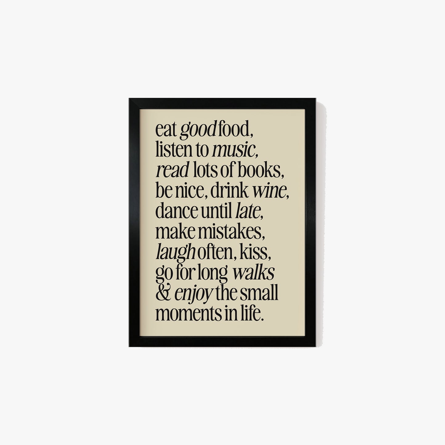 Enjoy The Small Moments Print