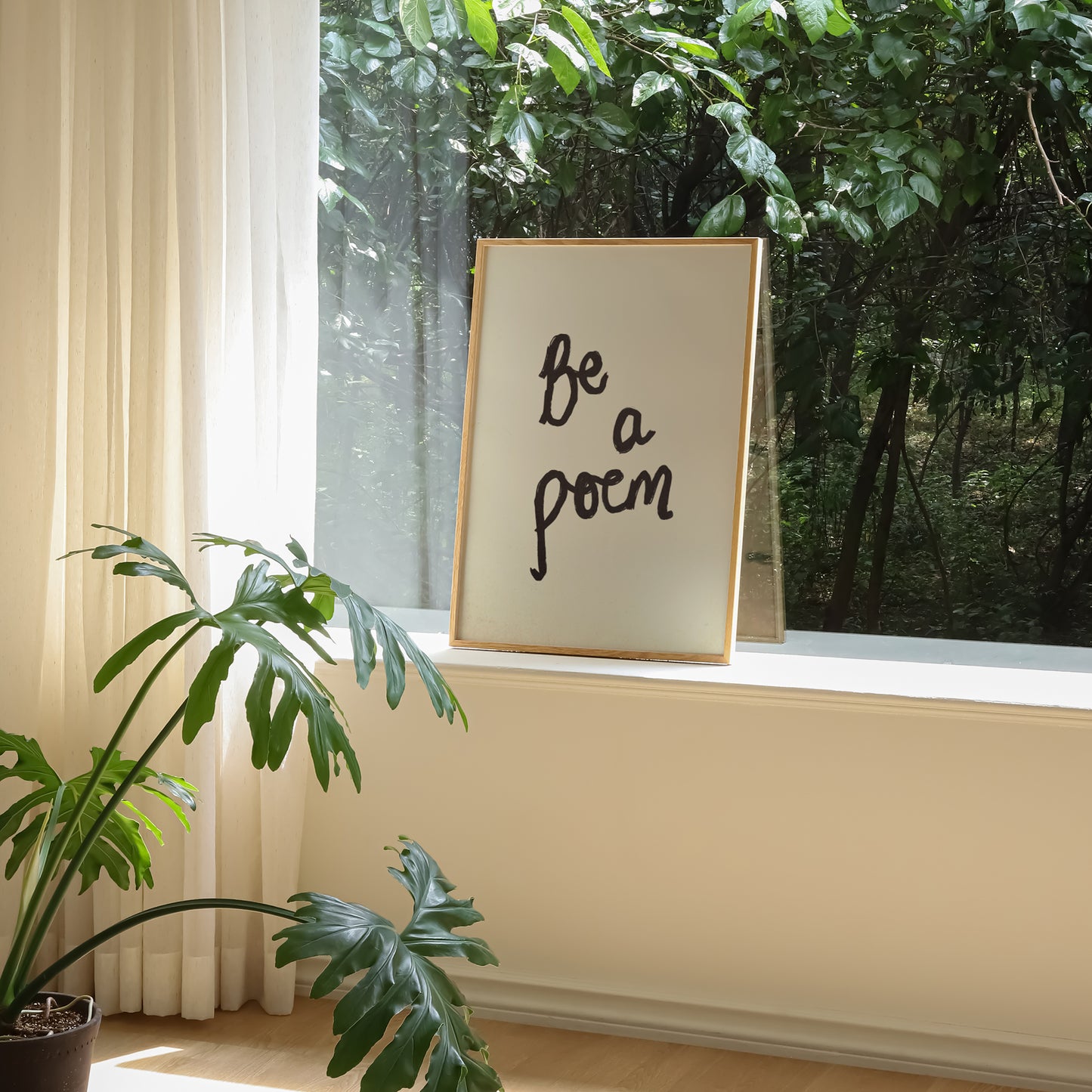 Be A Poem Handwritten Print