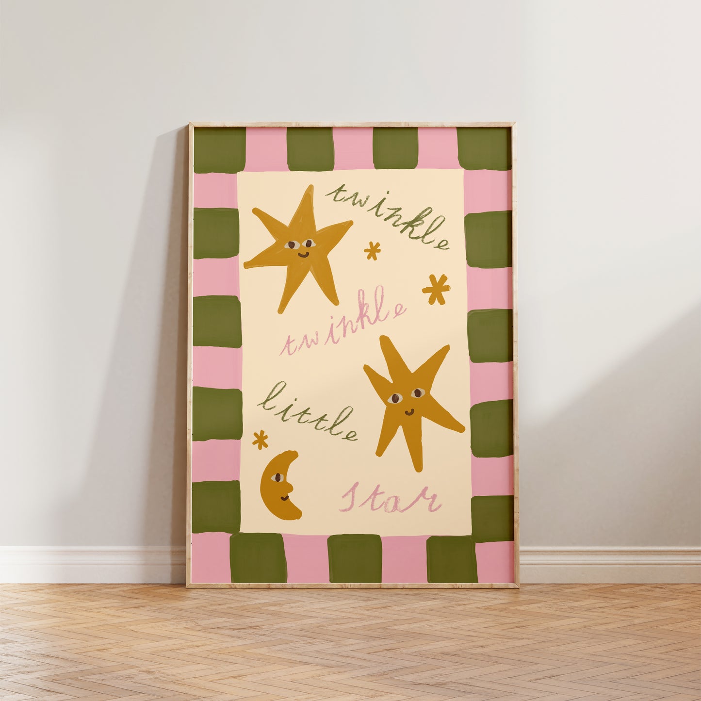 Twinkle Little Star Checkered Print