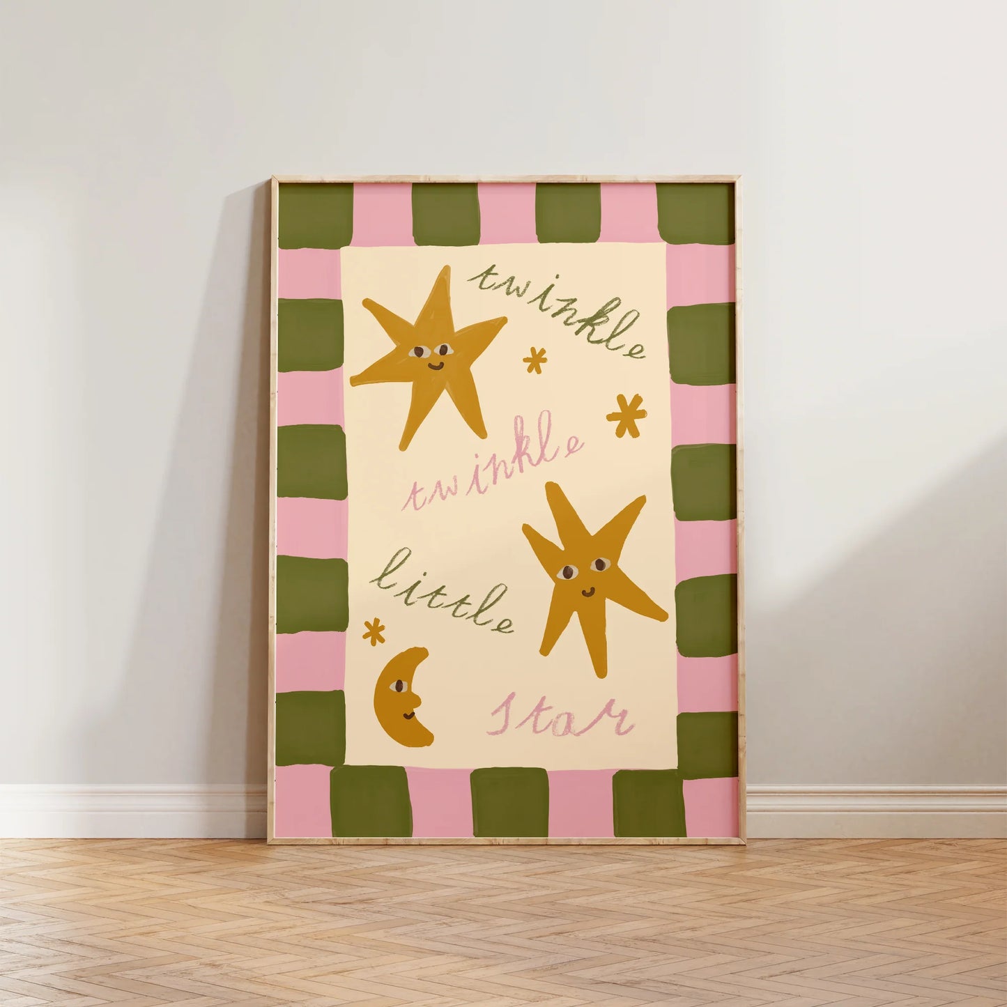 SECONDS Twinkle Little Star Checkered Print