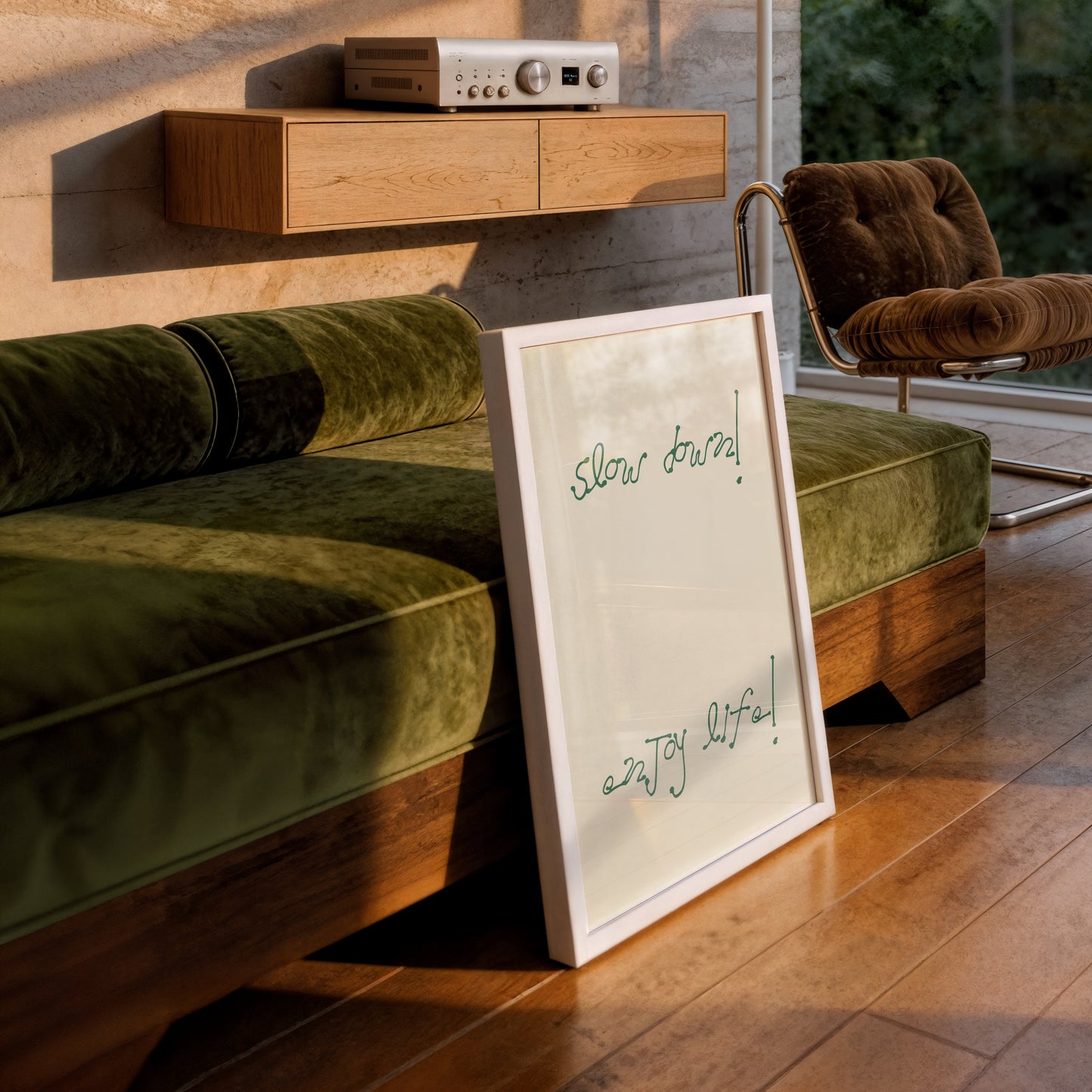 Slow Down Enjoy Life Minimalist Print