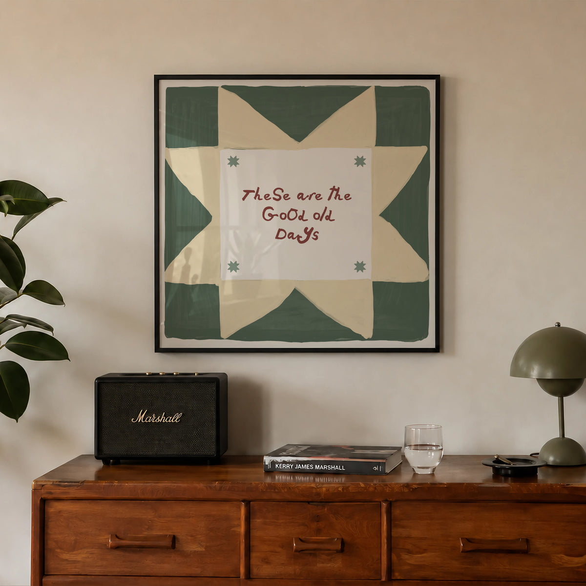 These Are The Good Old Days Square Print