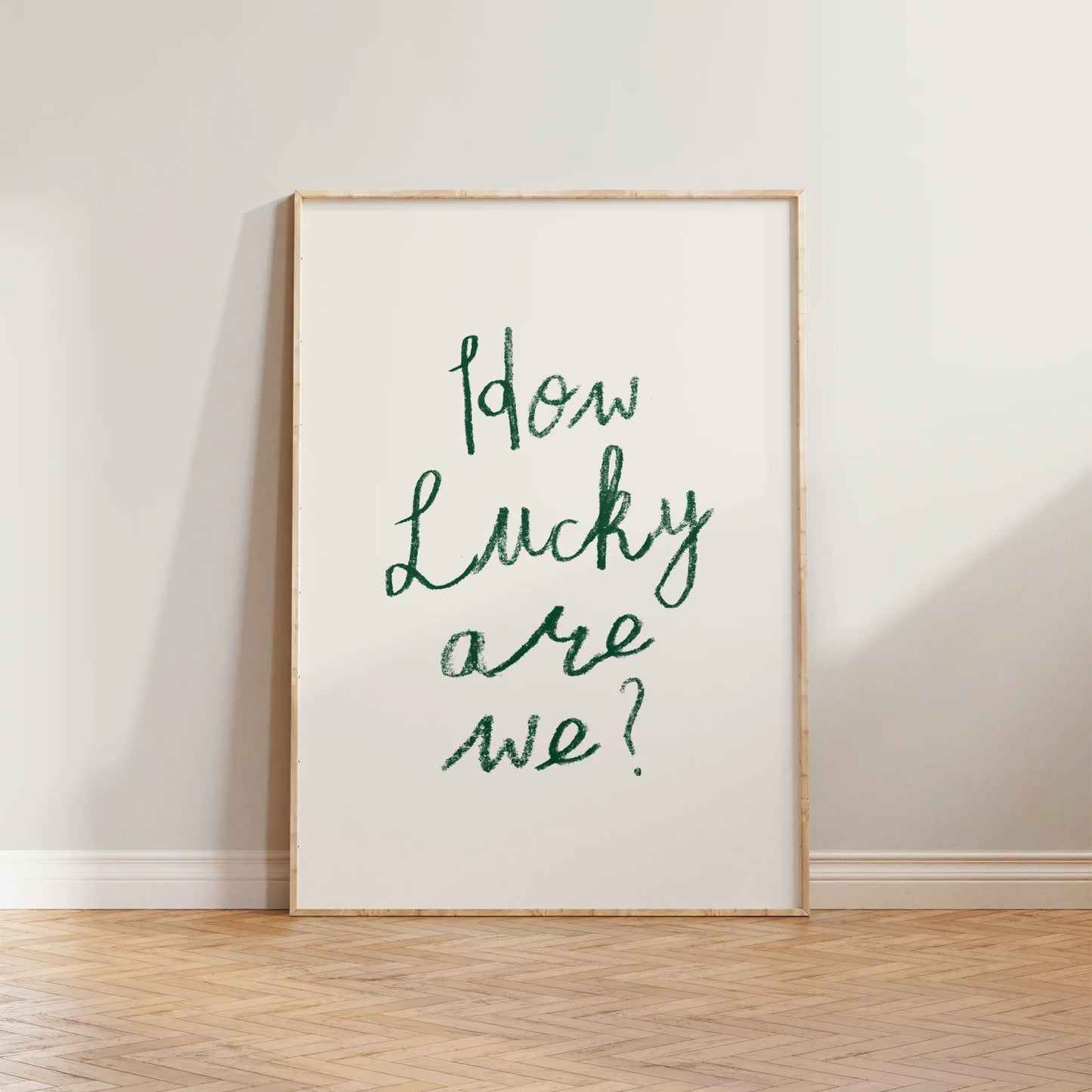 SECONDS How Lucky Are We Print