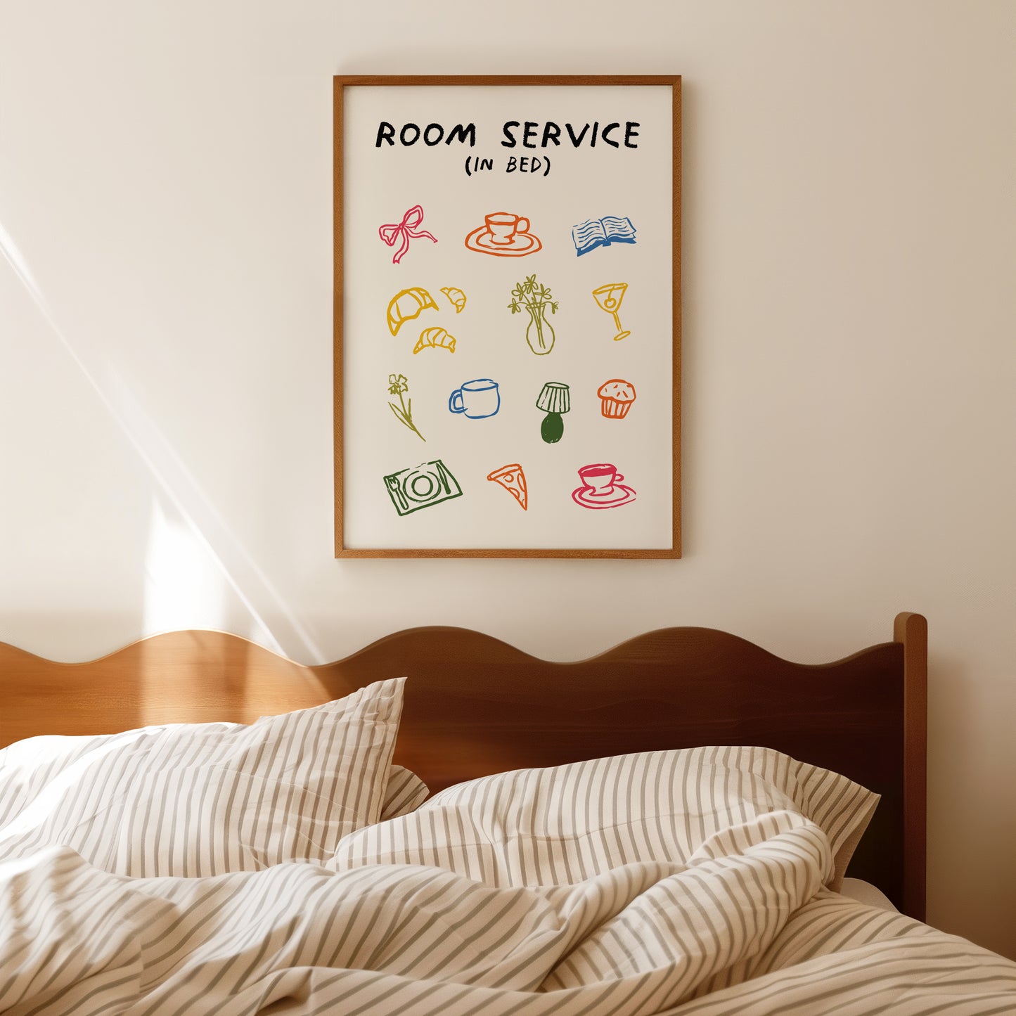 Room Service In Bed Print