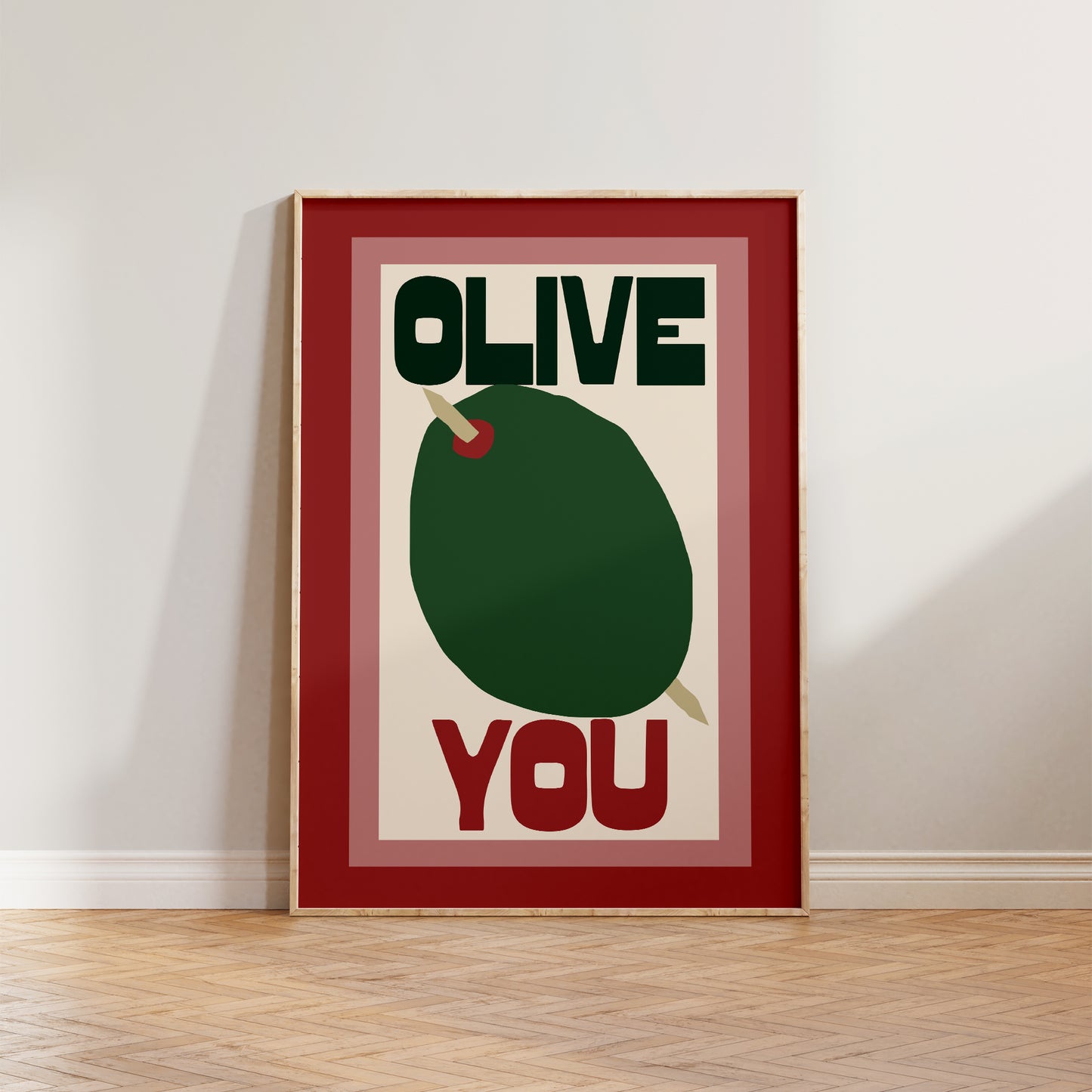Olive You Print