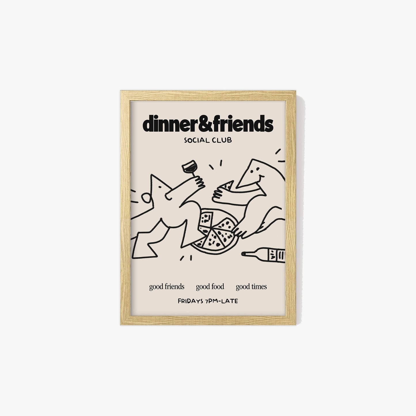 Dinner & Friends Social Club Print