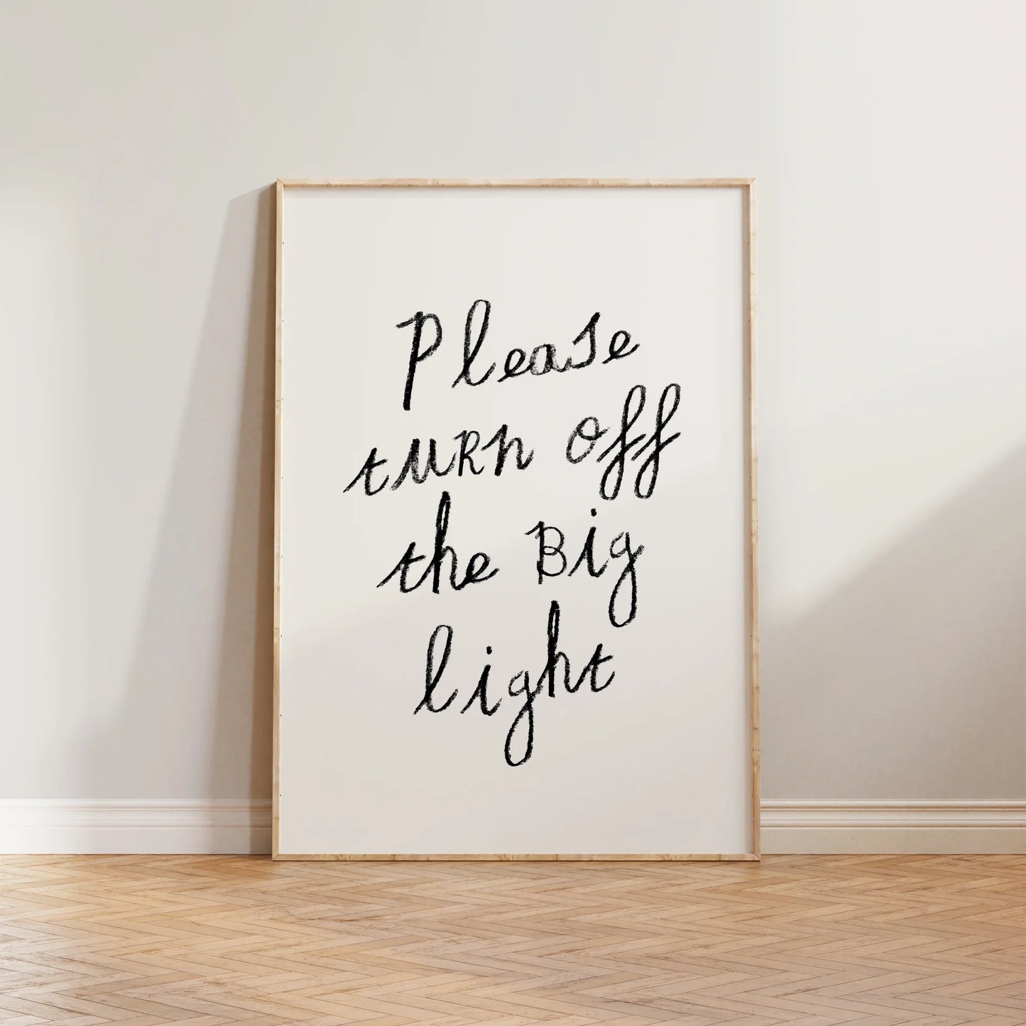 SECONDS Please Turn Off The Big Light Print