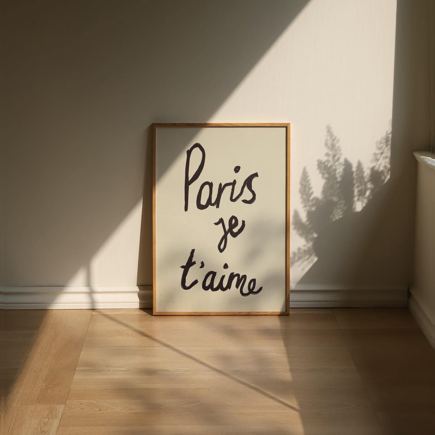 Paris Je T'aime Handwritten Print