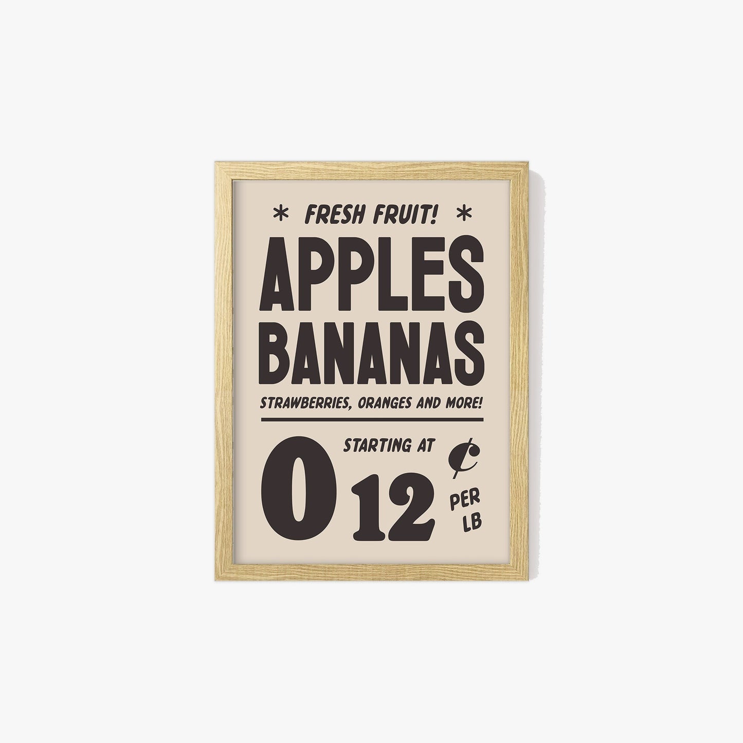 Vintage Fruit Advert Print