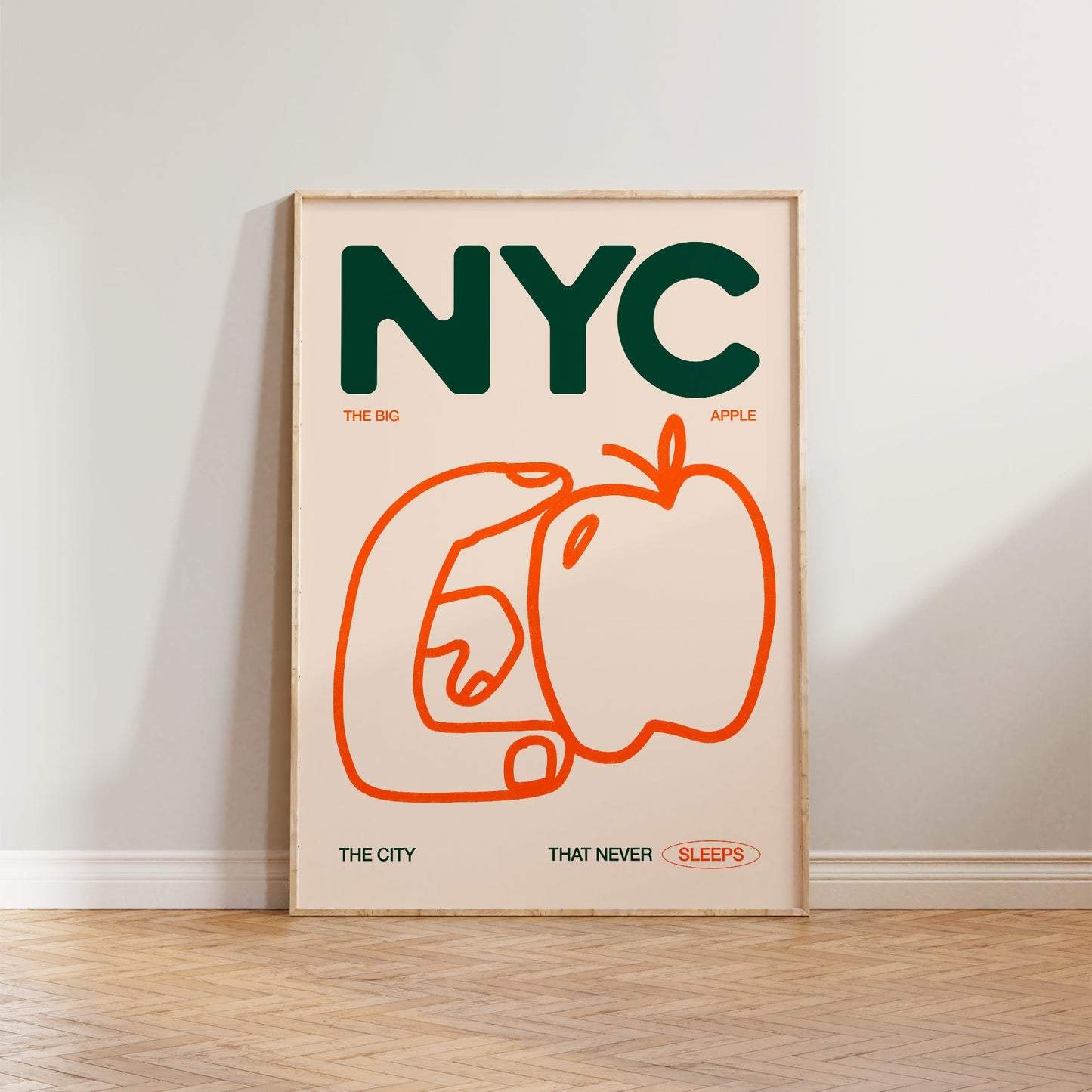 NYC Big Apple Print