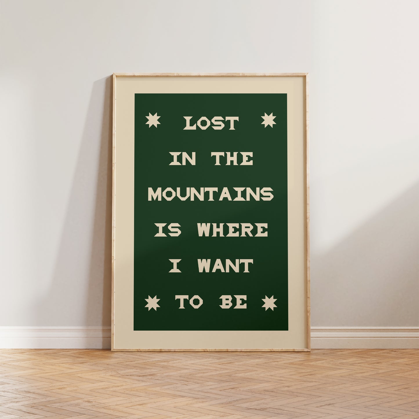 Lost In The Mountains Print