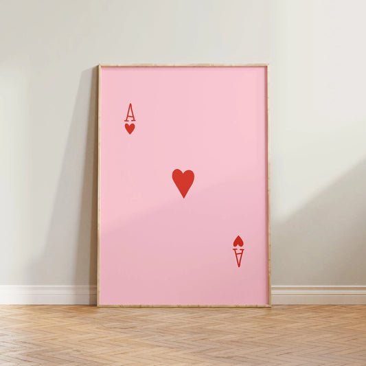 SECONDS Ace of Hearts Print
