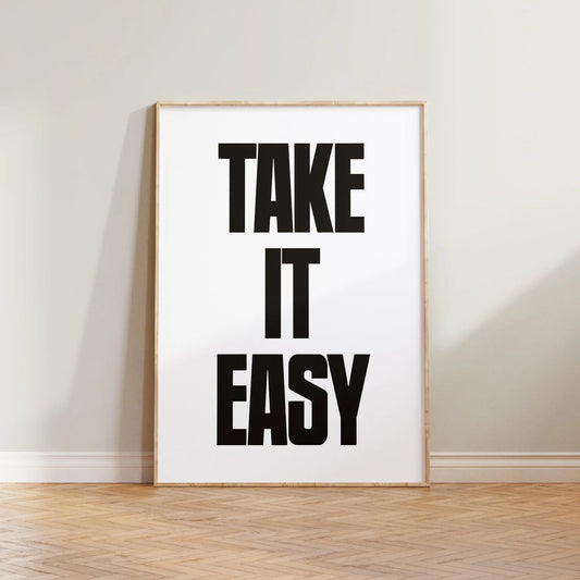 SECONDS Take It Easy Print