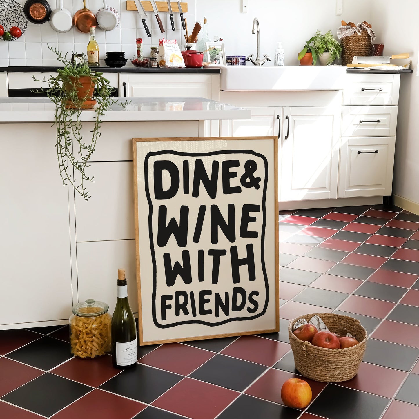 Dine & Wine With Friends Print