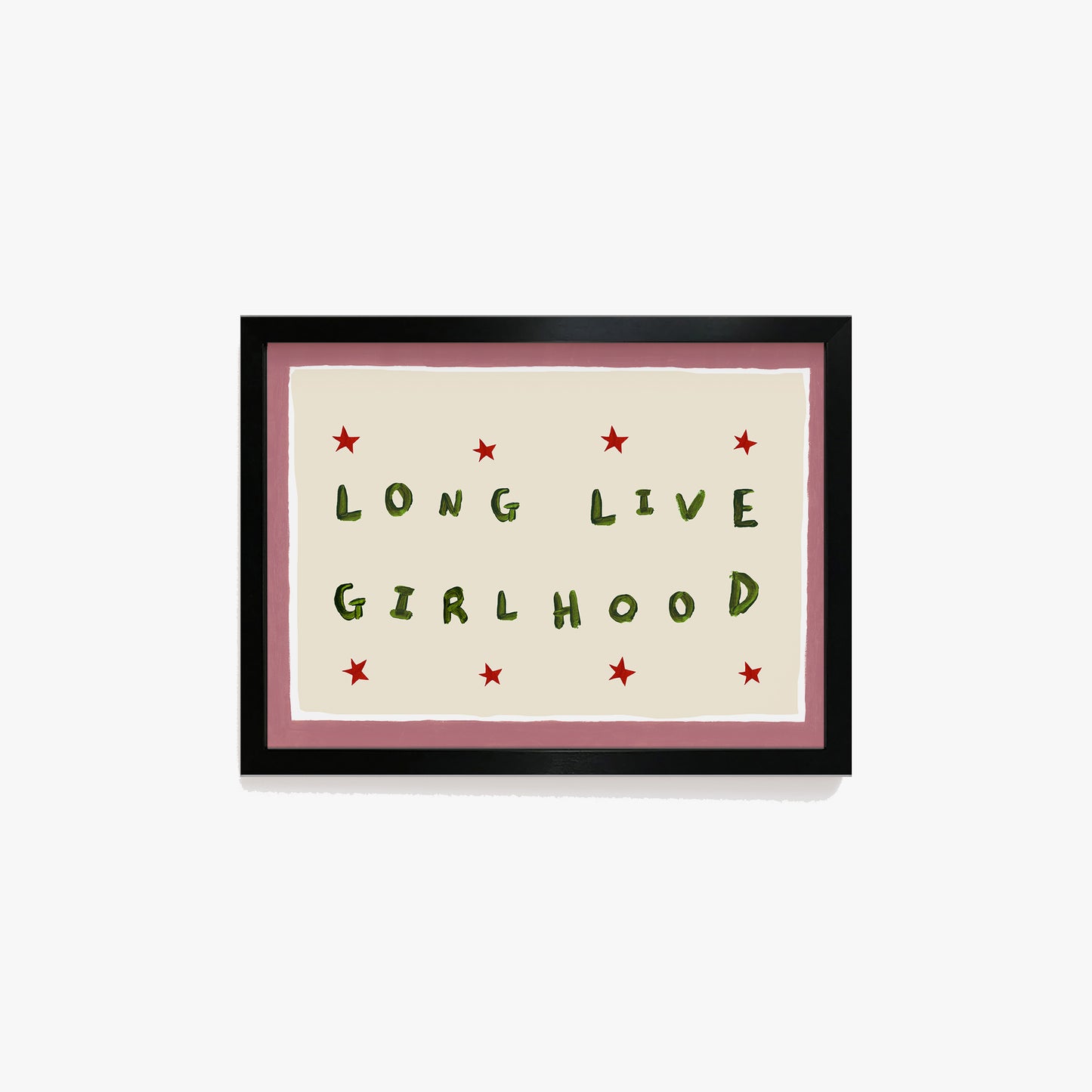 Long Live Girlhood Hand Painted Print