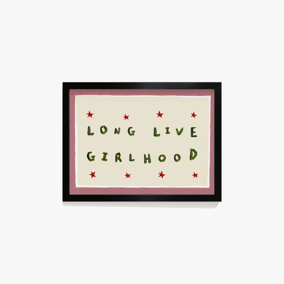 SECONDS Long Live Girlhood Hand Painted Print