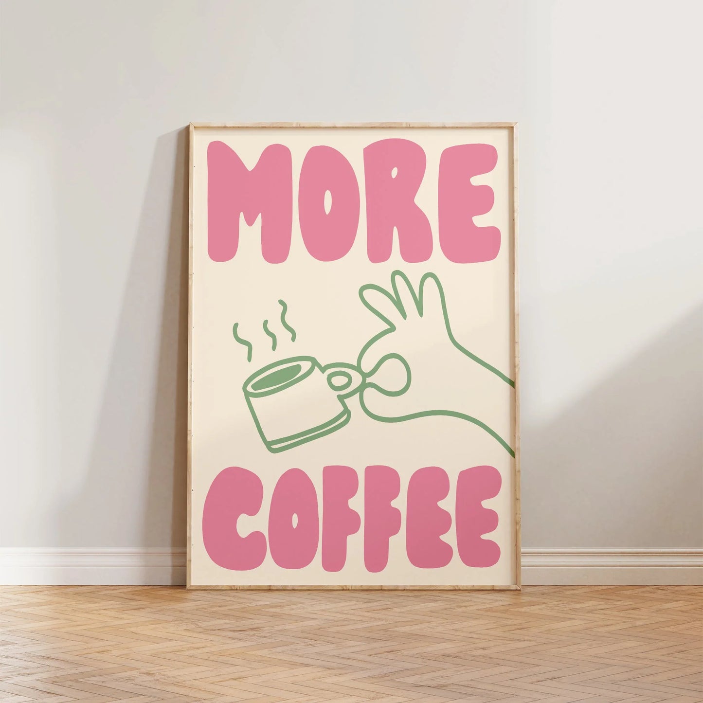 SECONDS More Coffee Print