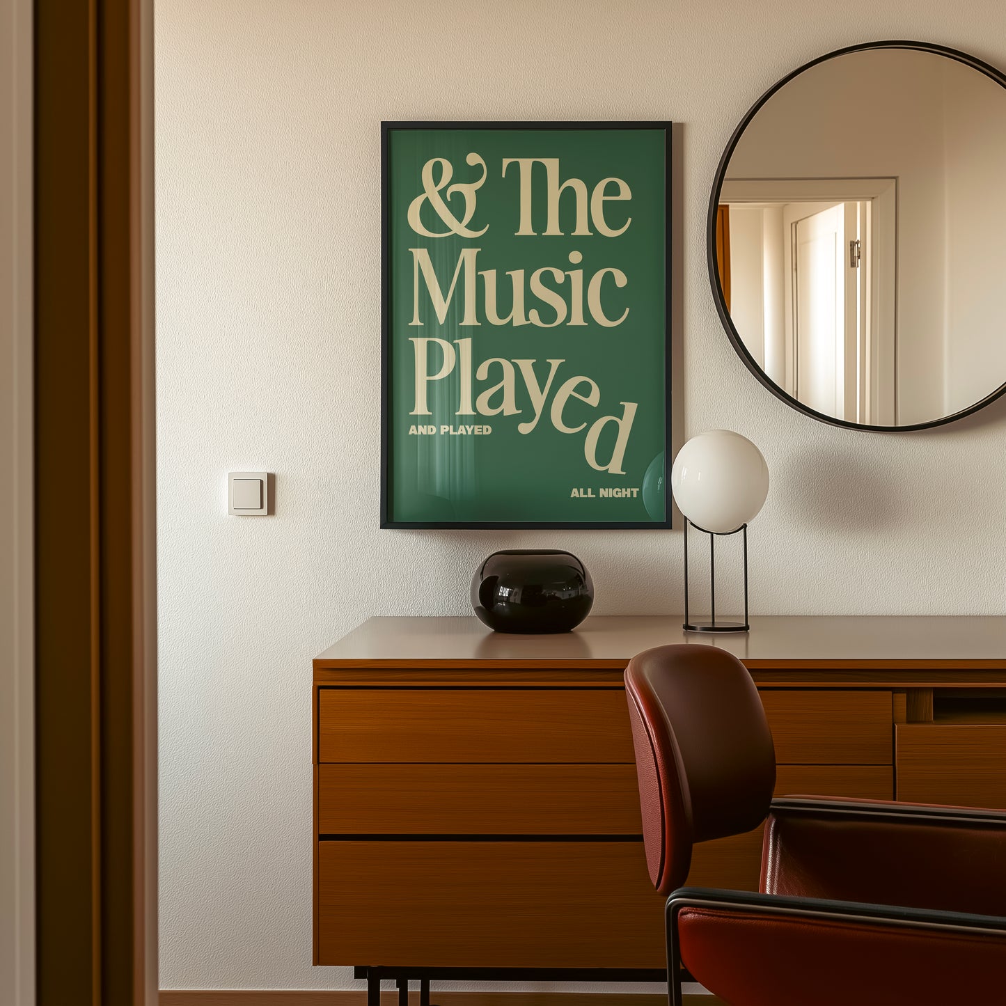 The Music Played Print