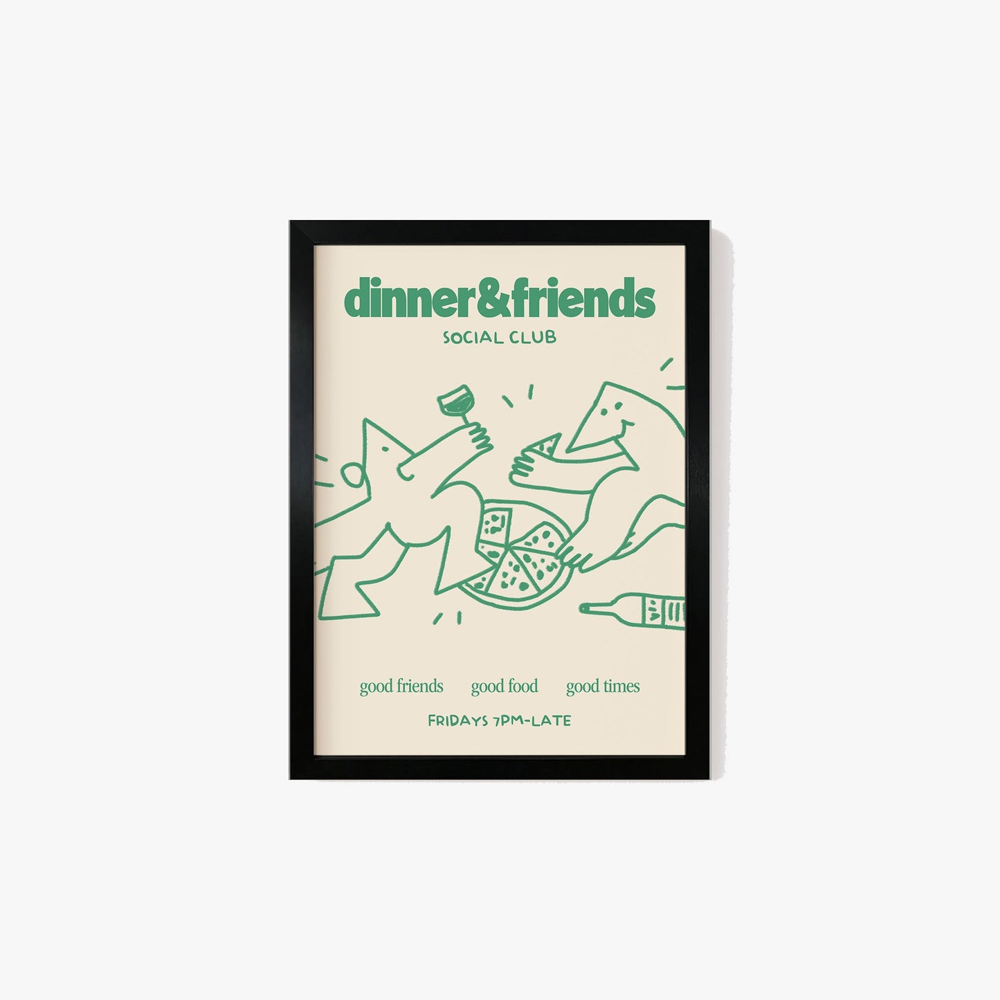 Dinner & Friends Social Club Print