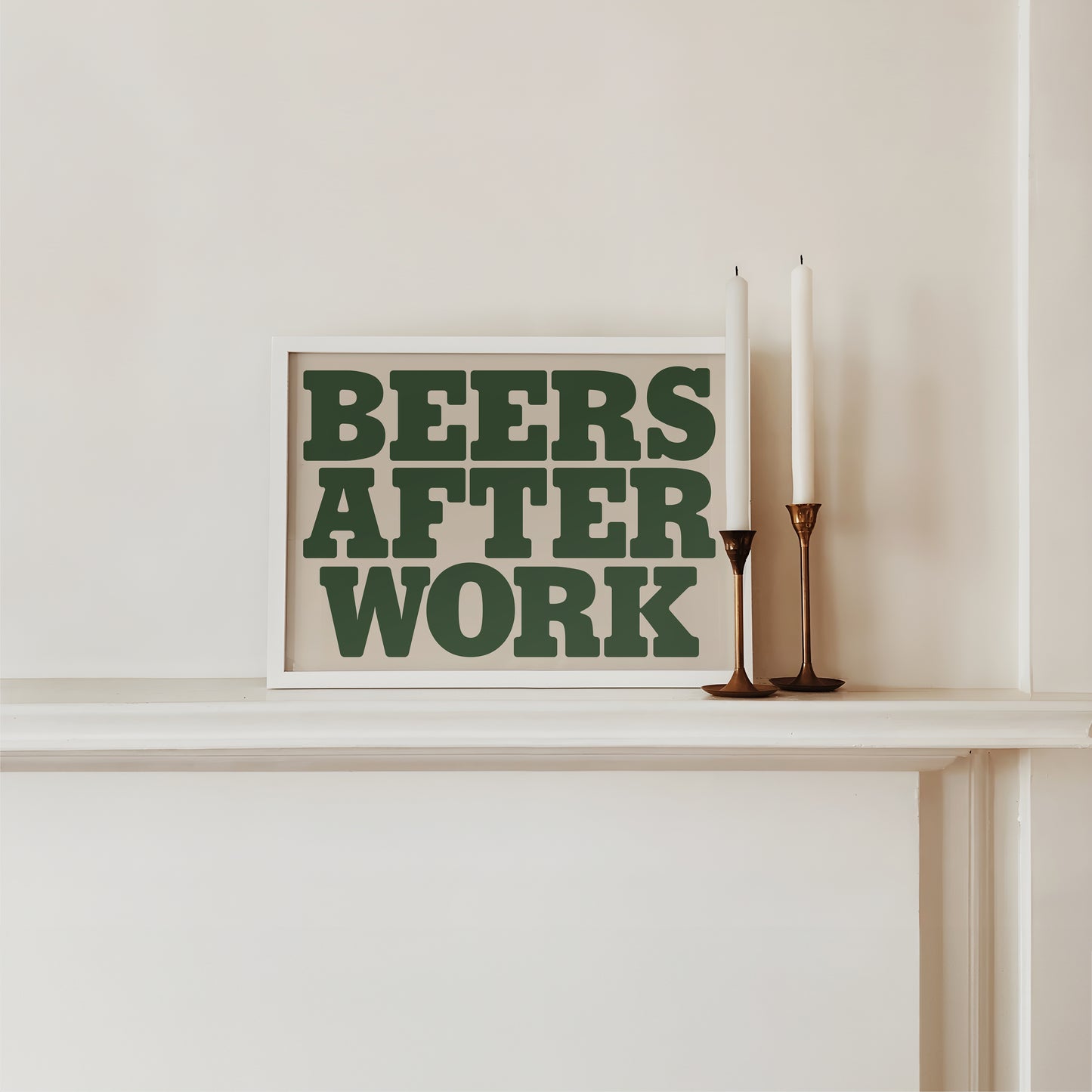 Beers After Work Bold Print