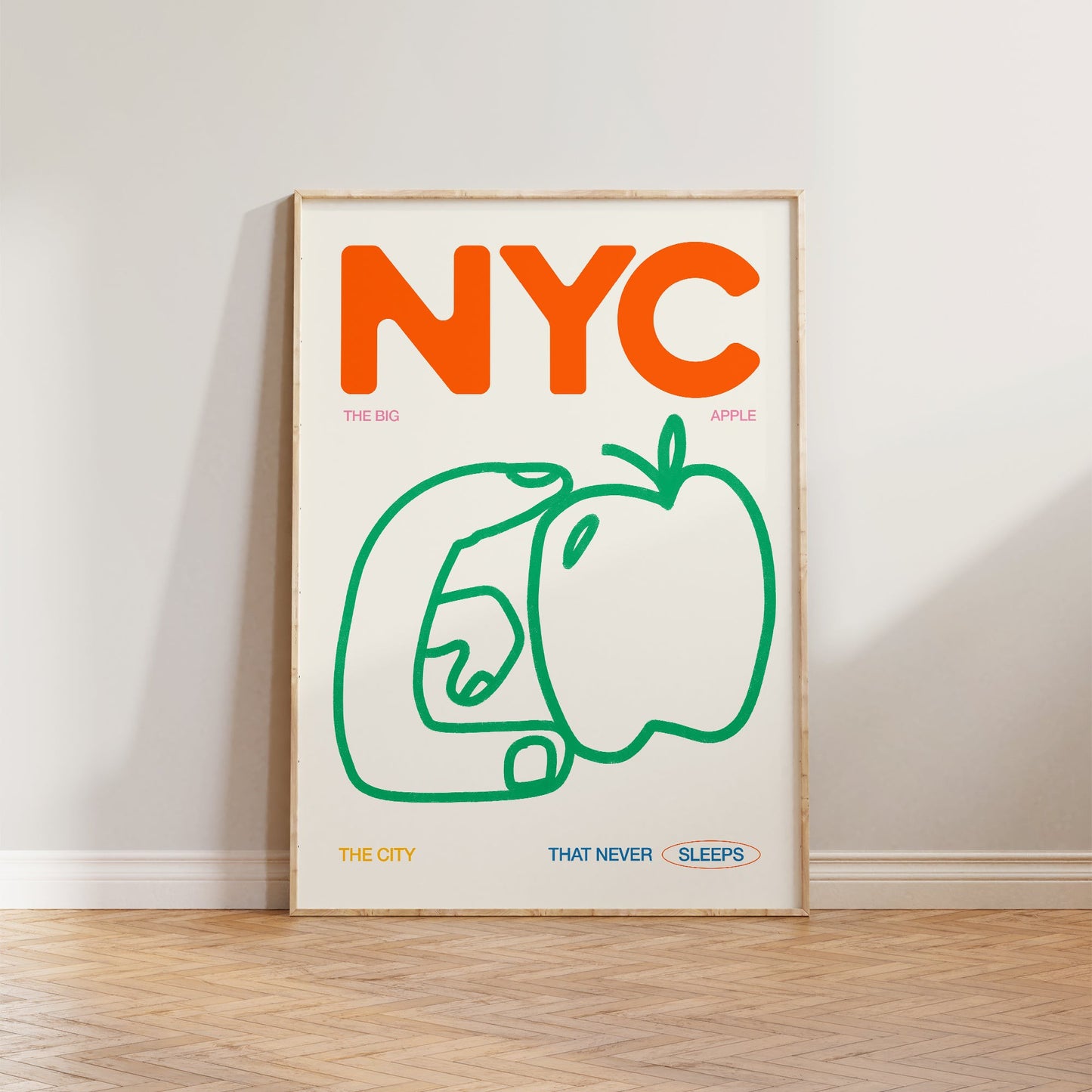 NYC Big Apple Print