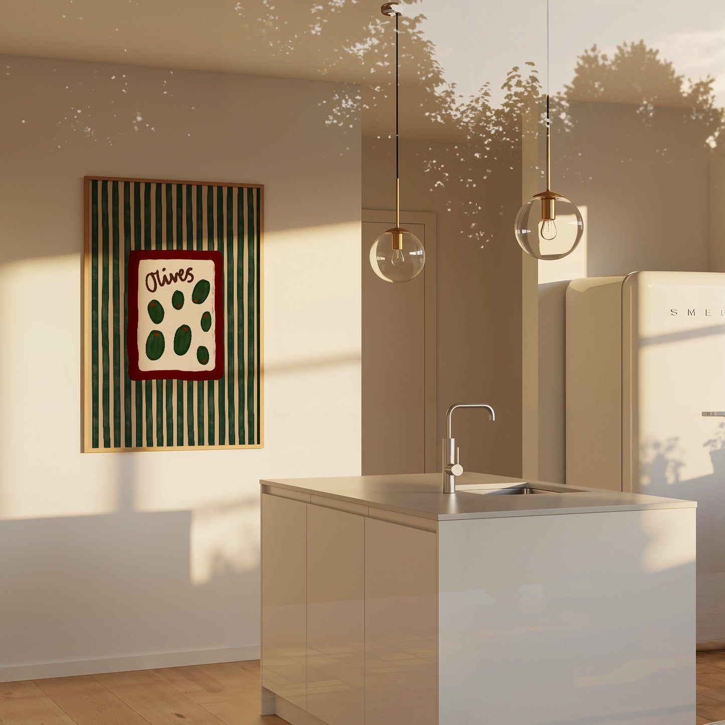 Olives Striped Print