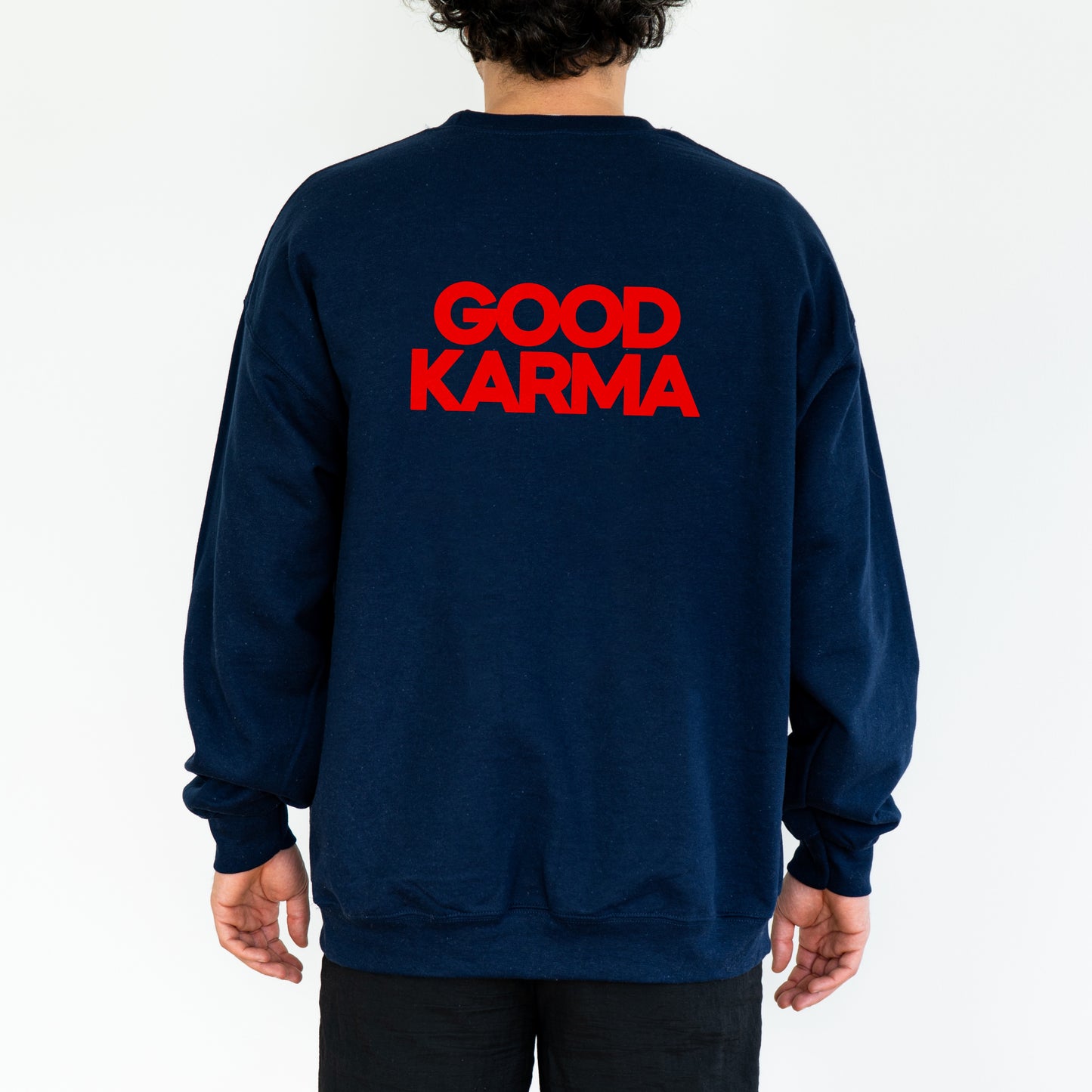 Good Karma Navy Sweatshirt