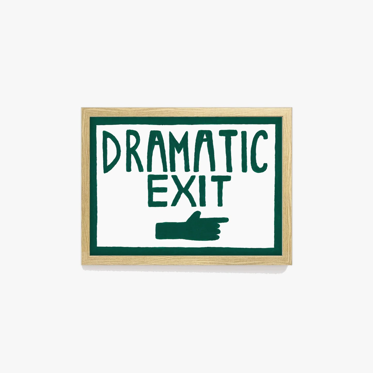 SECONDS Dramatic Exit Hand Painted Print