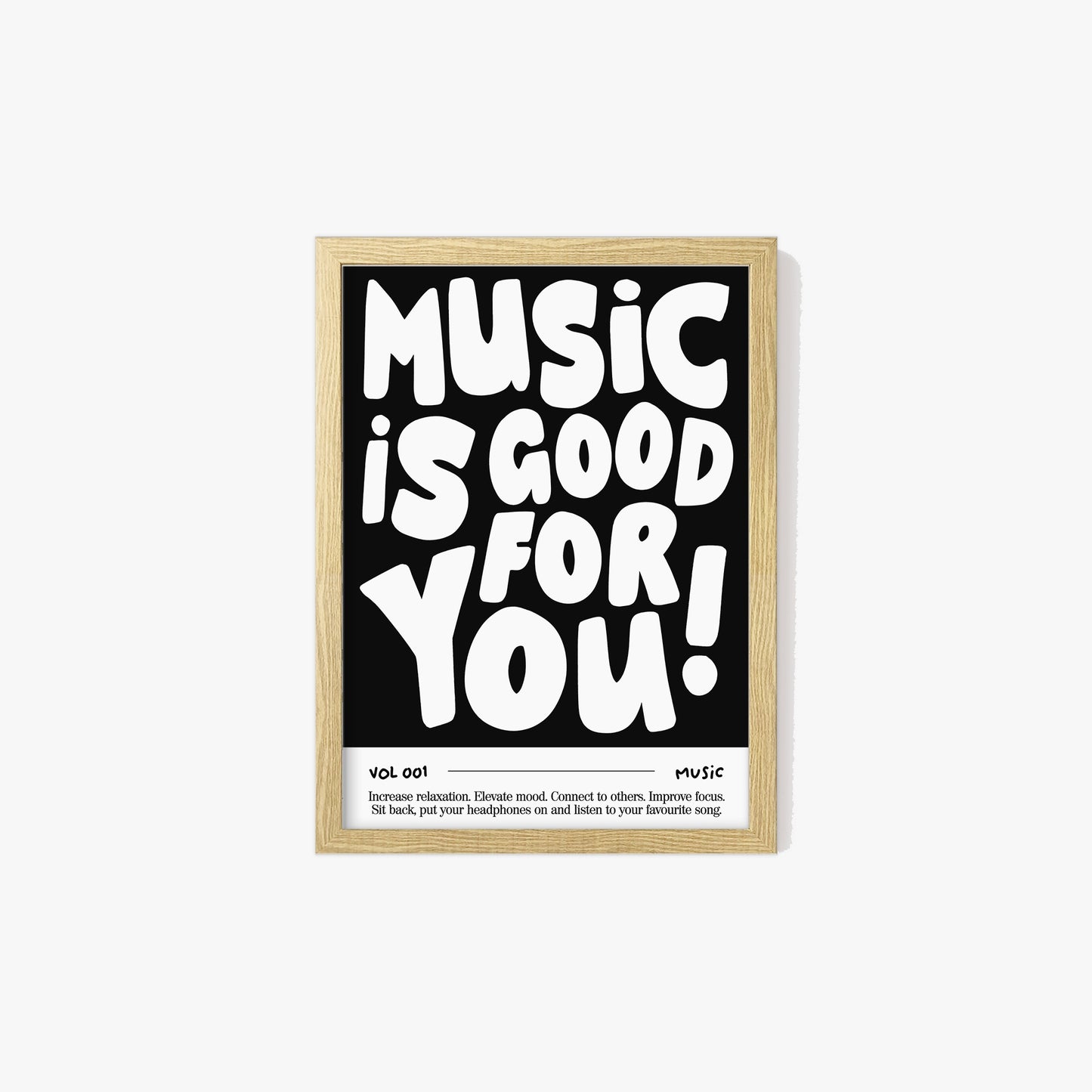 Music Is Good For You Print