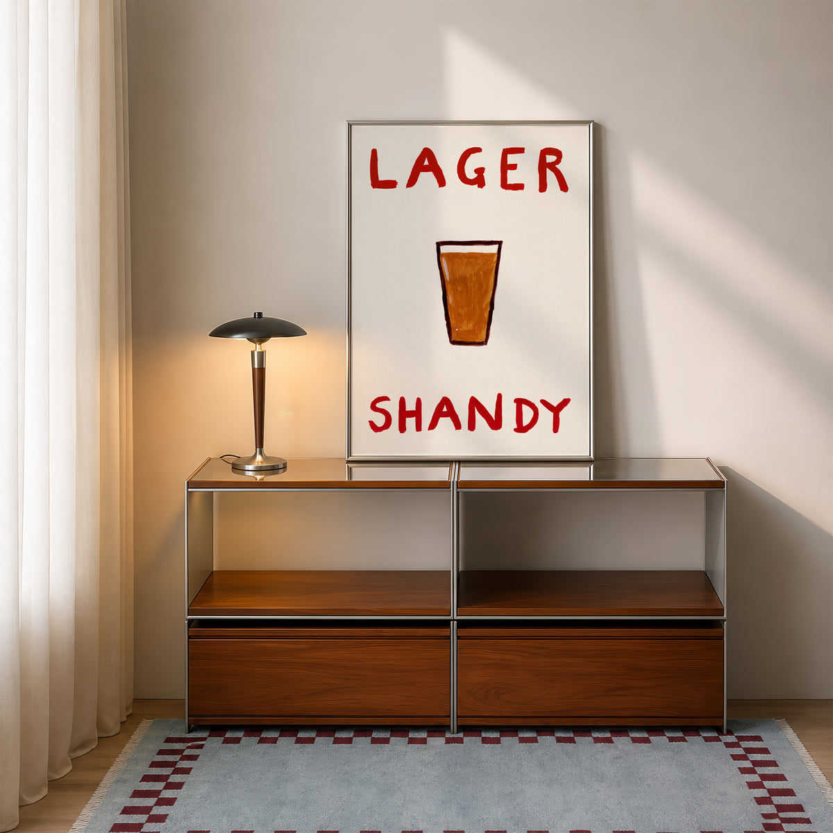 Lager Shandy Hand Painted Print