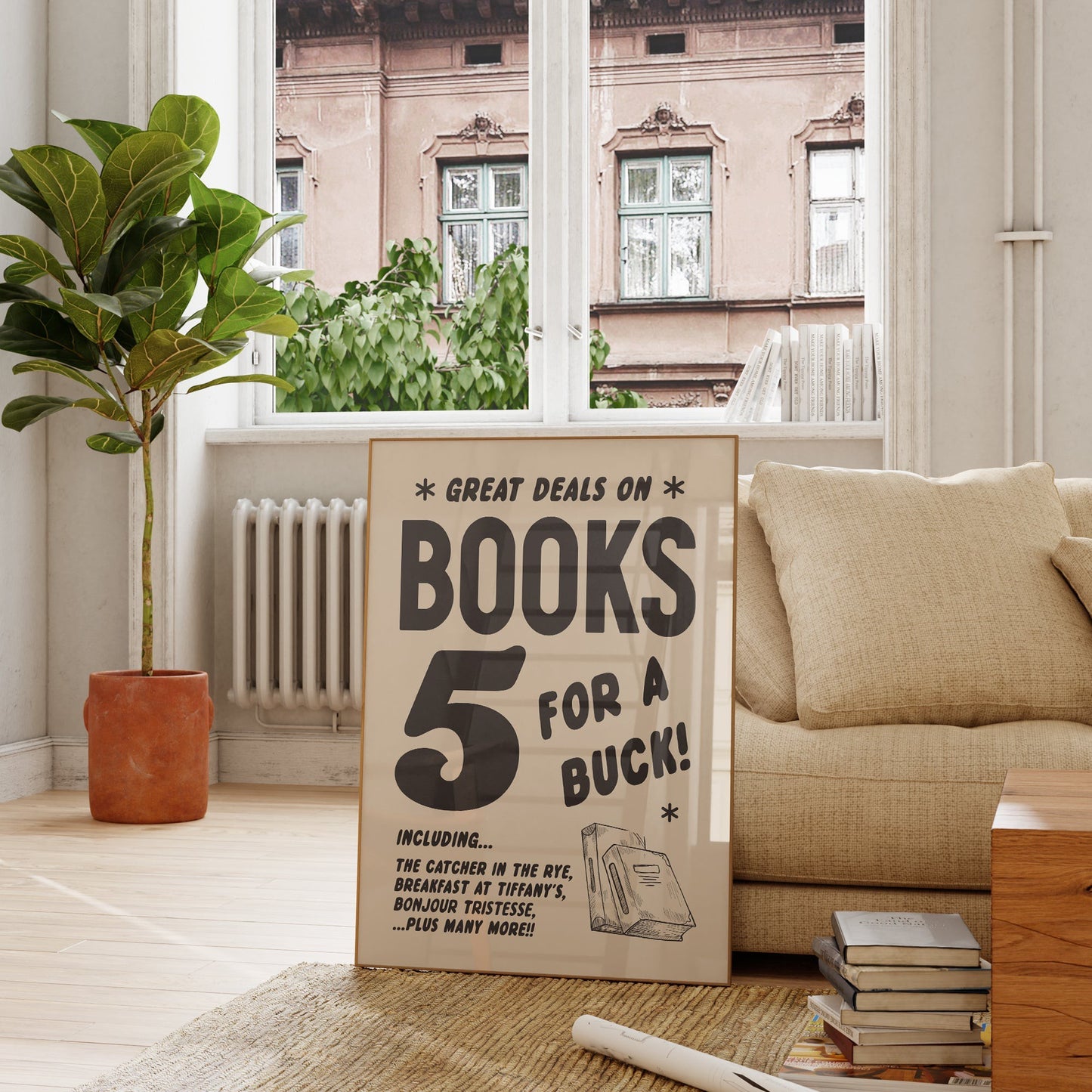 SECONDS Vintage Book Advert Print