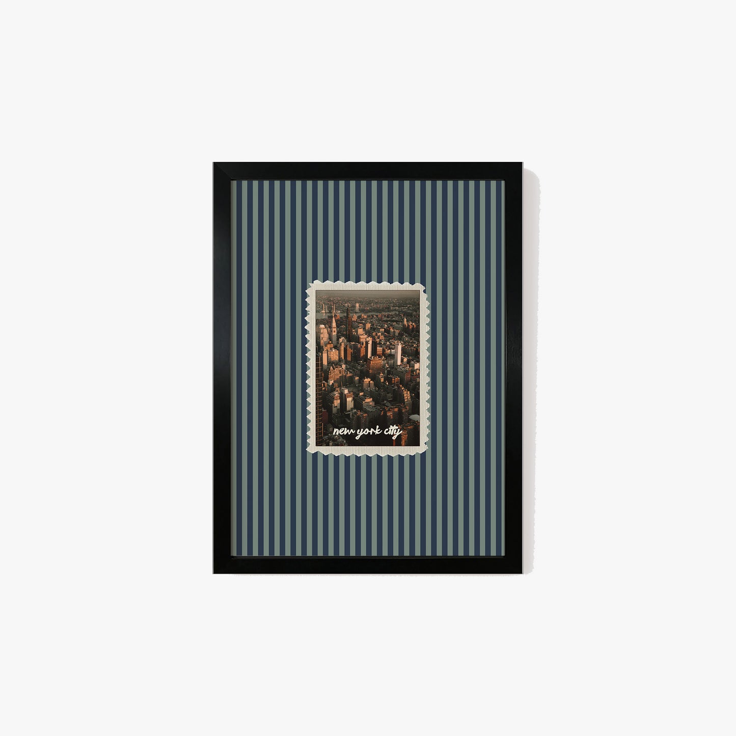 New York City Striped Print