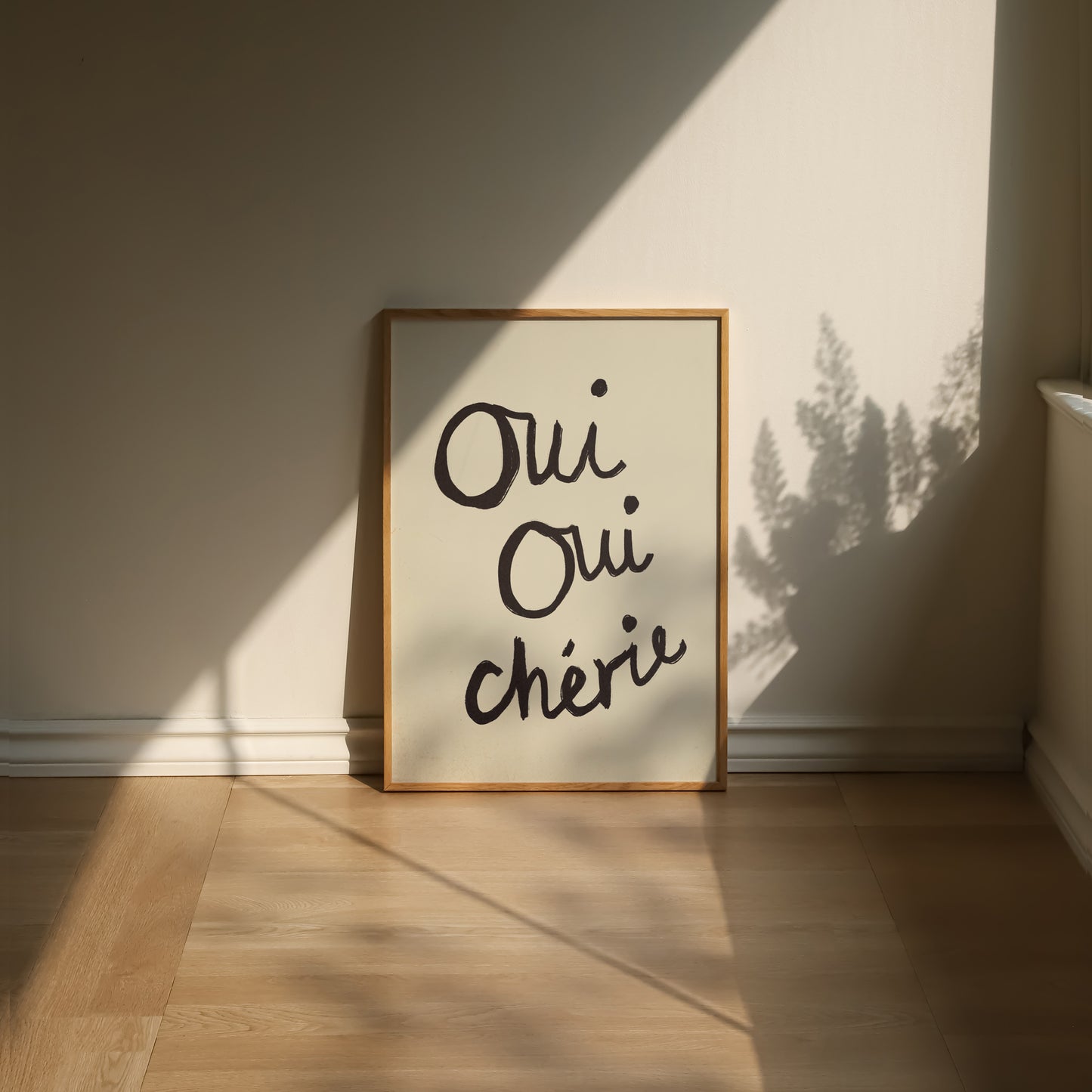 Oui Oui Chérie Handwritten Print