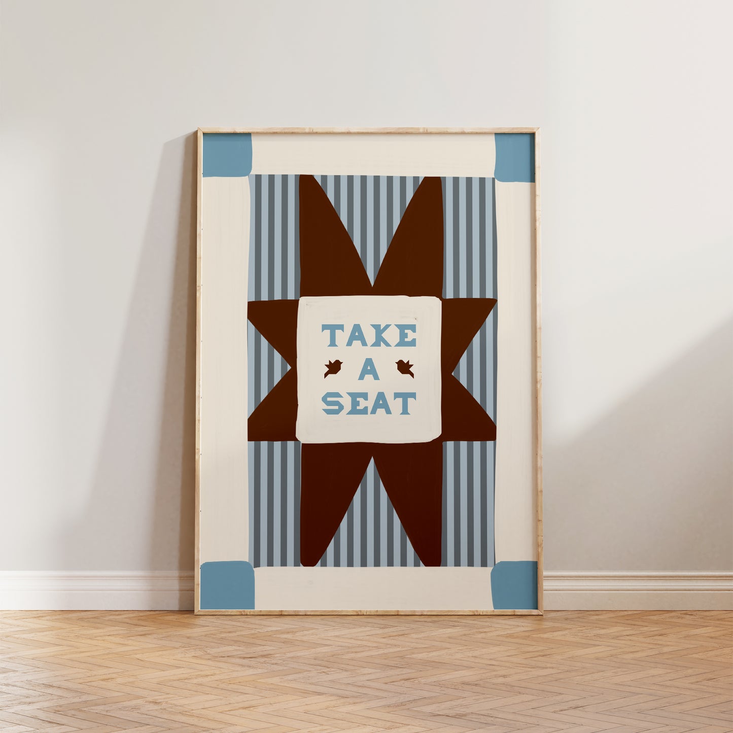 Take A Seat Stripe Print