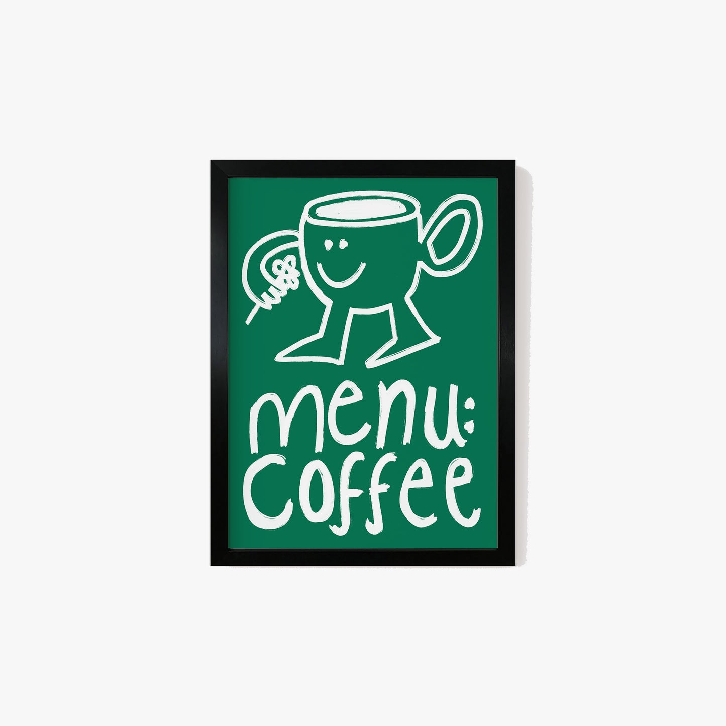 Menu Coffee Doodle Print