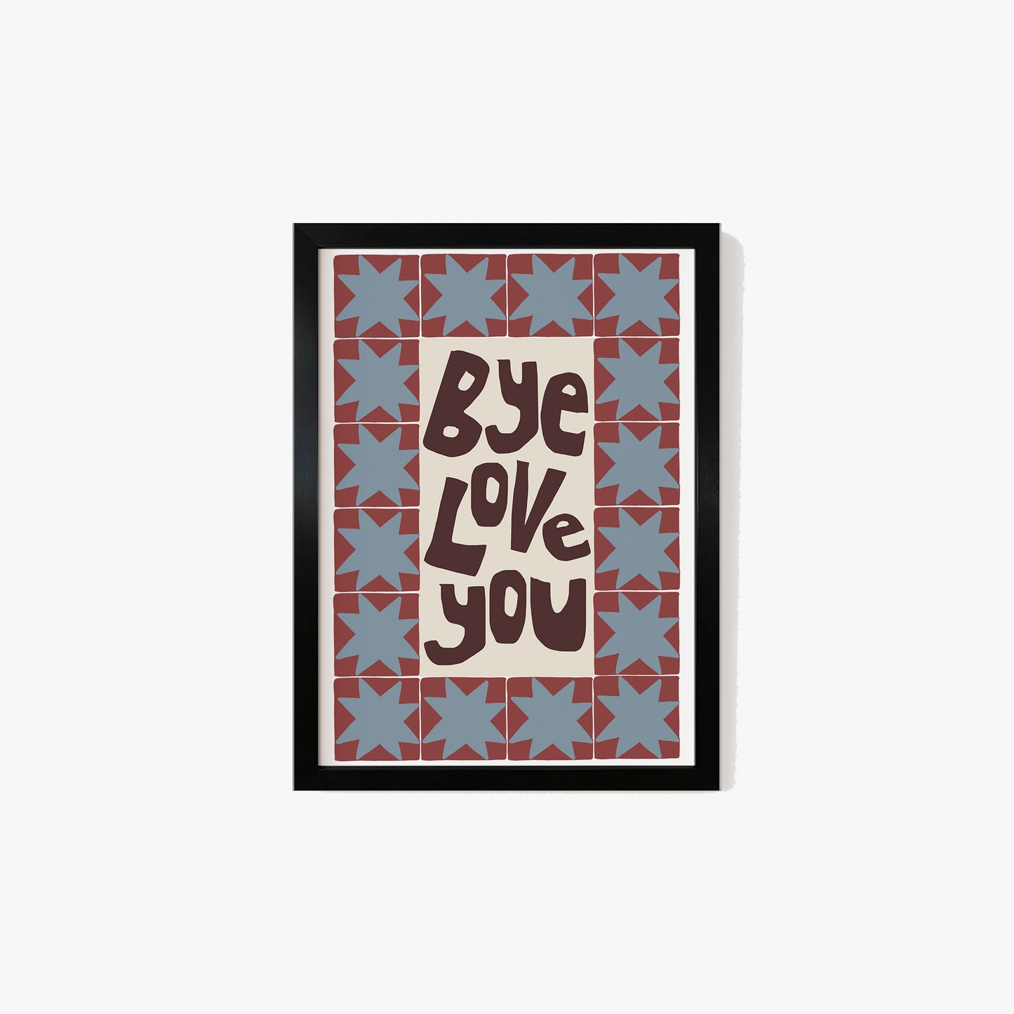Bye, Love You Patchwork Print
