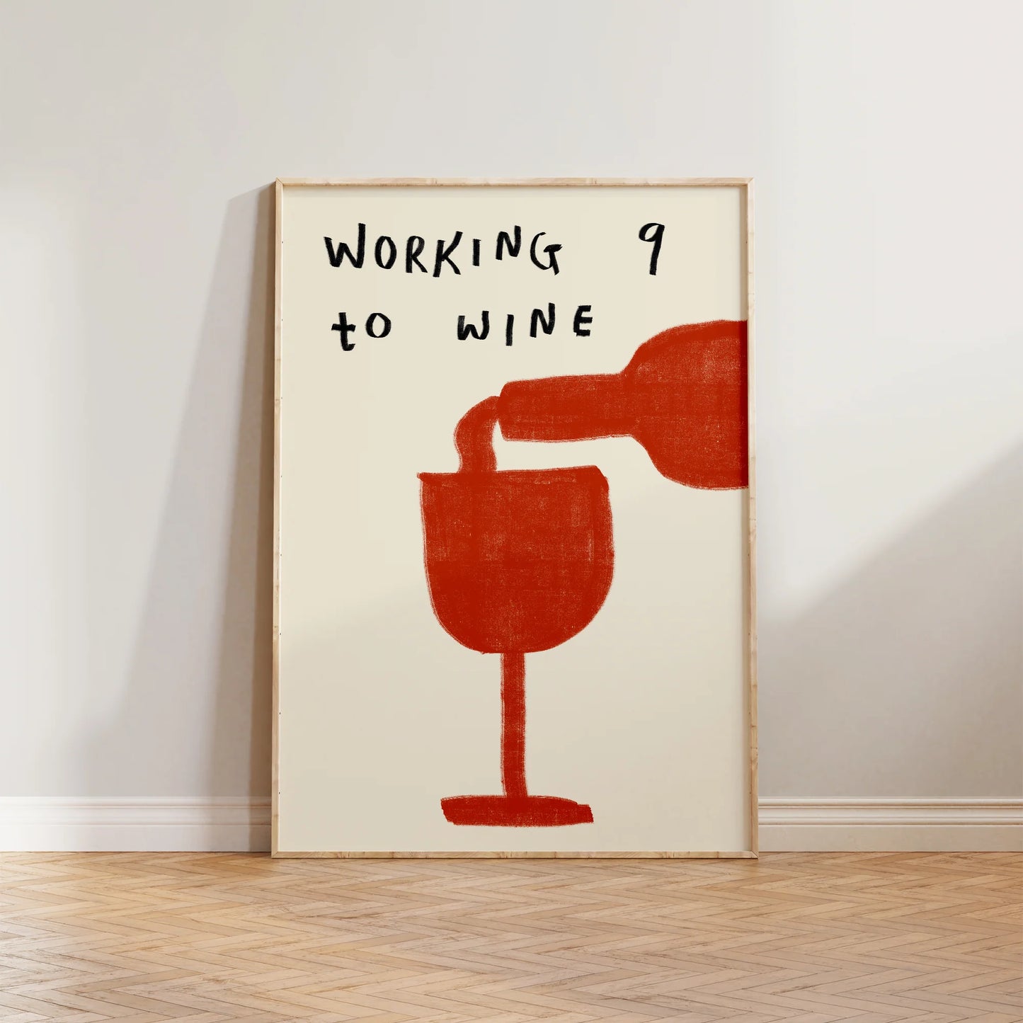 SECONDS Working 9 To Wine Print