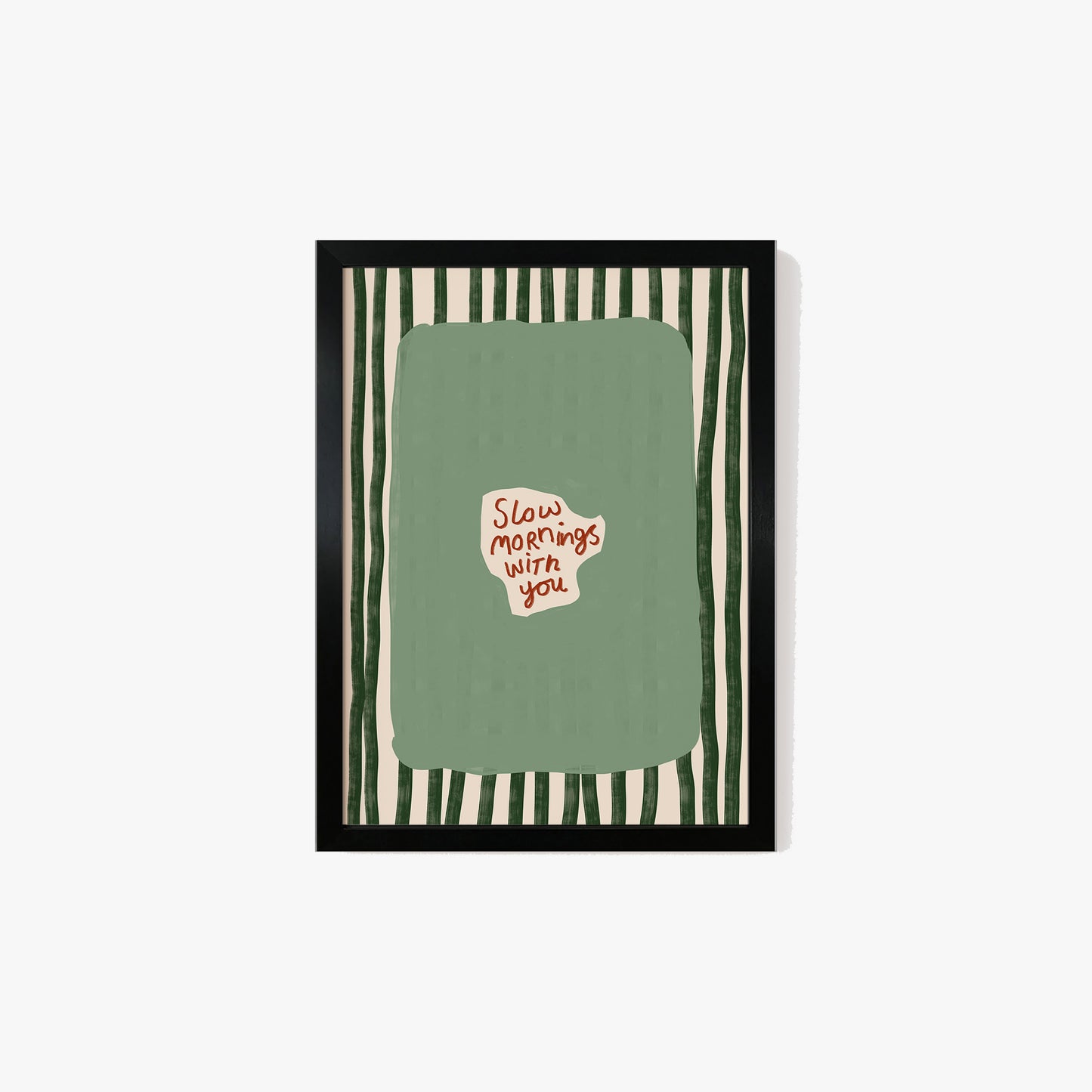 Slow Mornings With You Striped Print