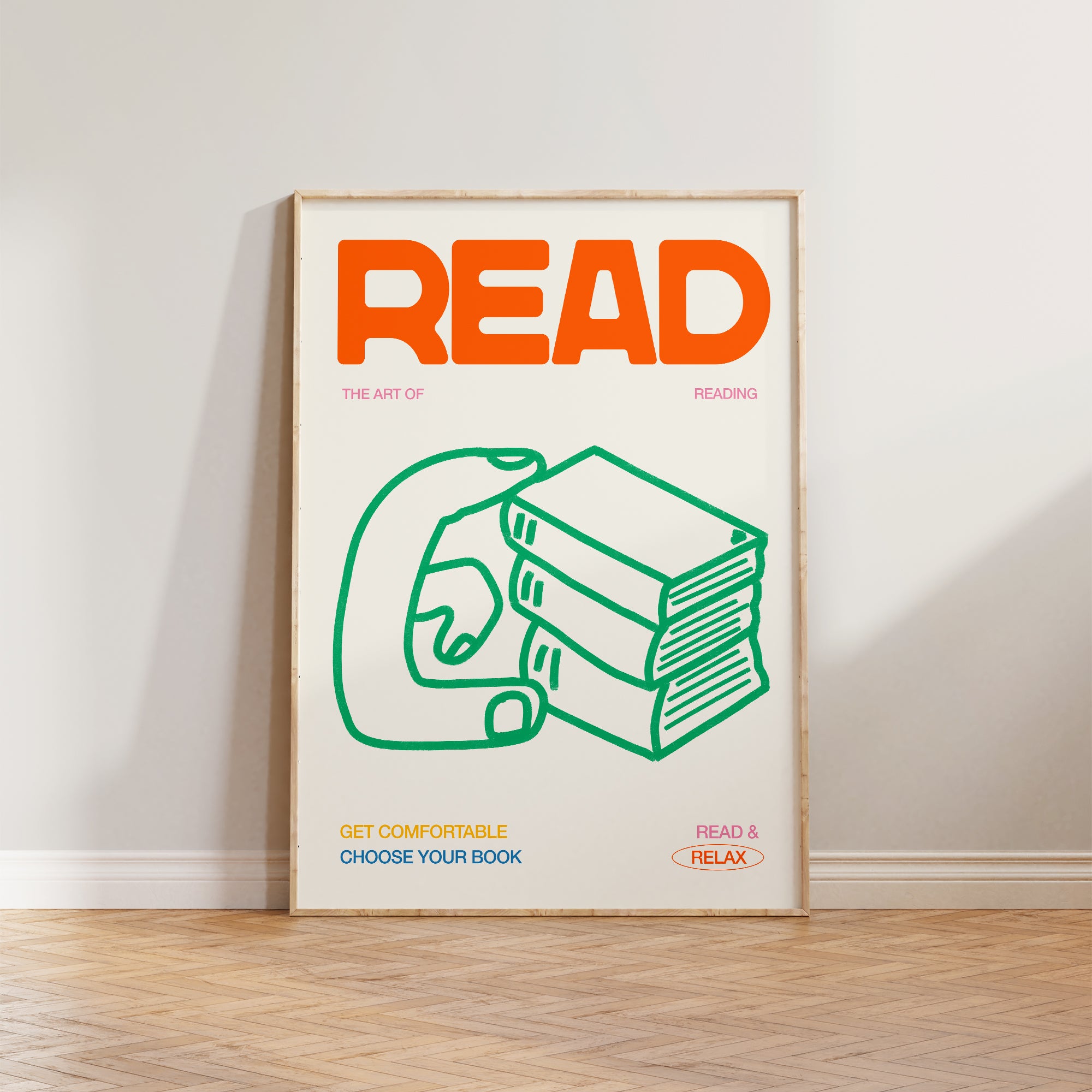 Read Hand Drawn Print – Lune Club