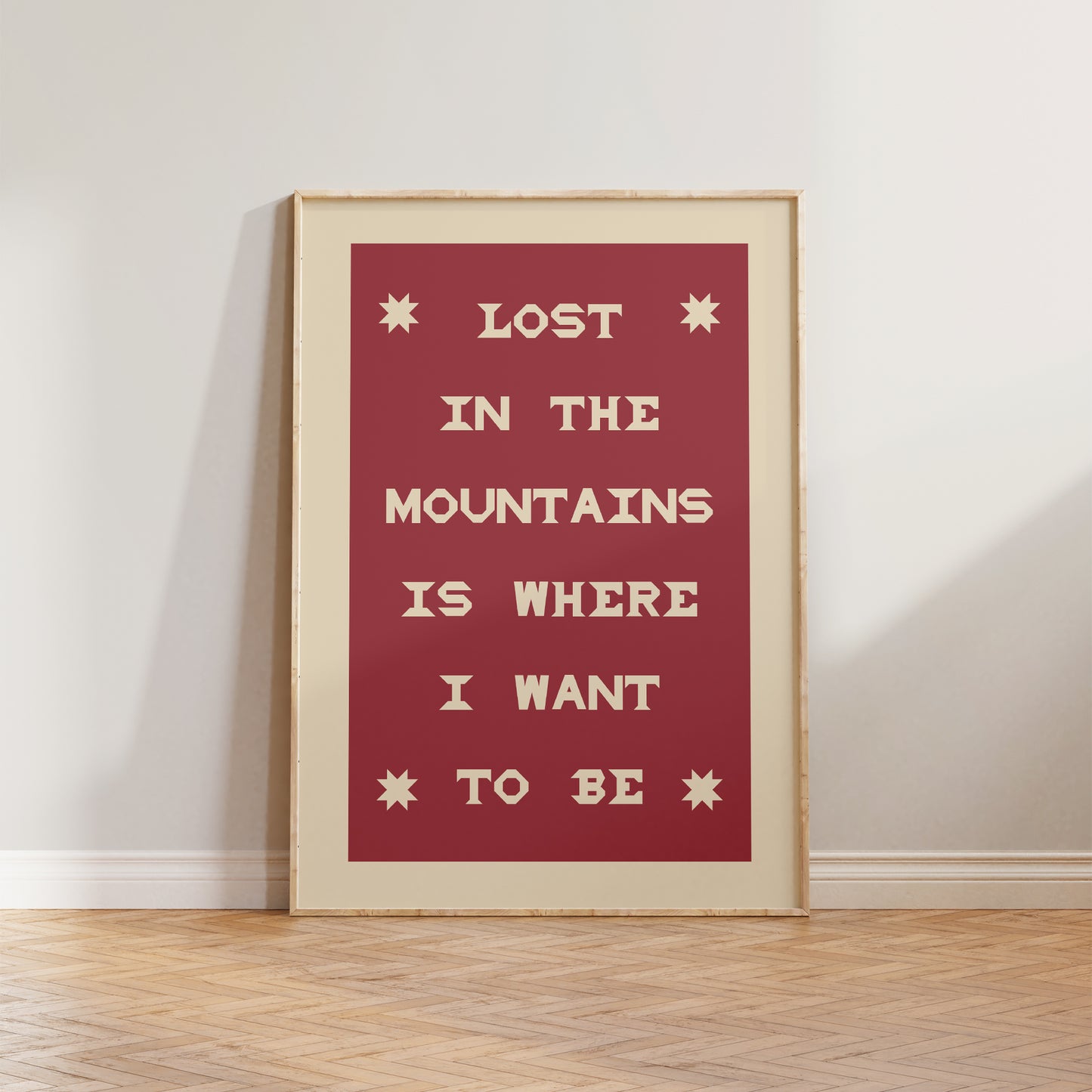 Lost In The Mountains Print