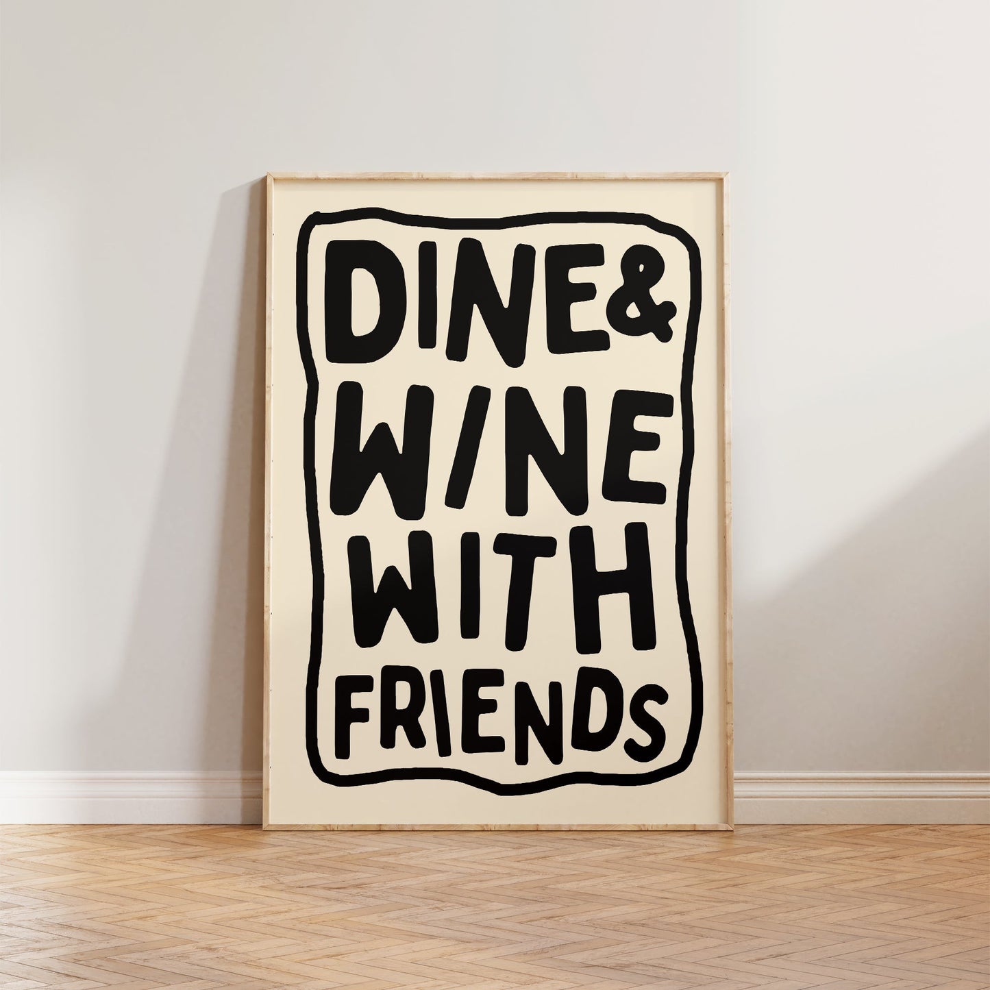 Dine & Wine With Friends Print