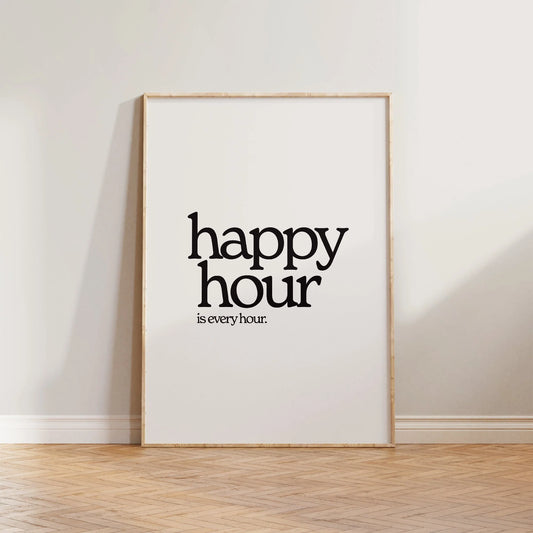 SECONDS Happy Hour Print