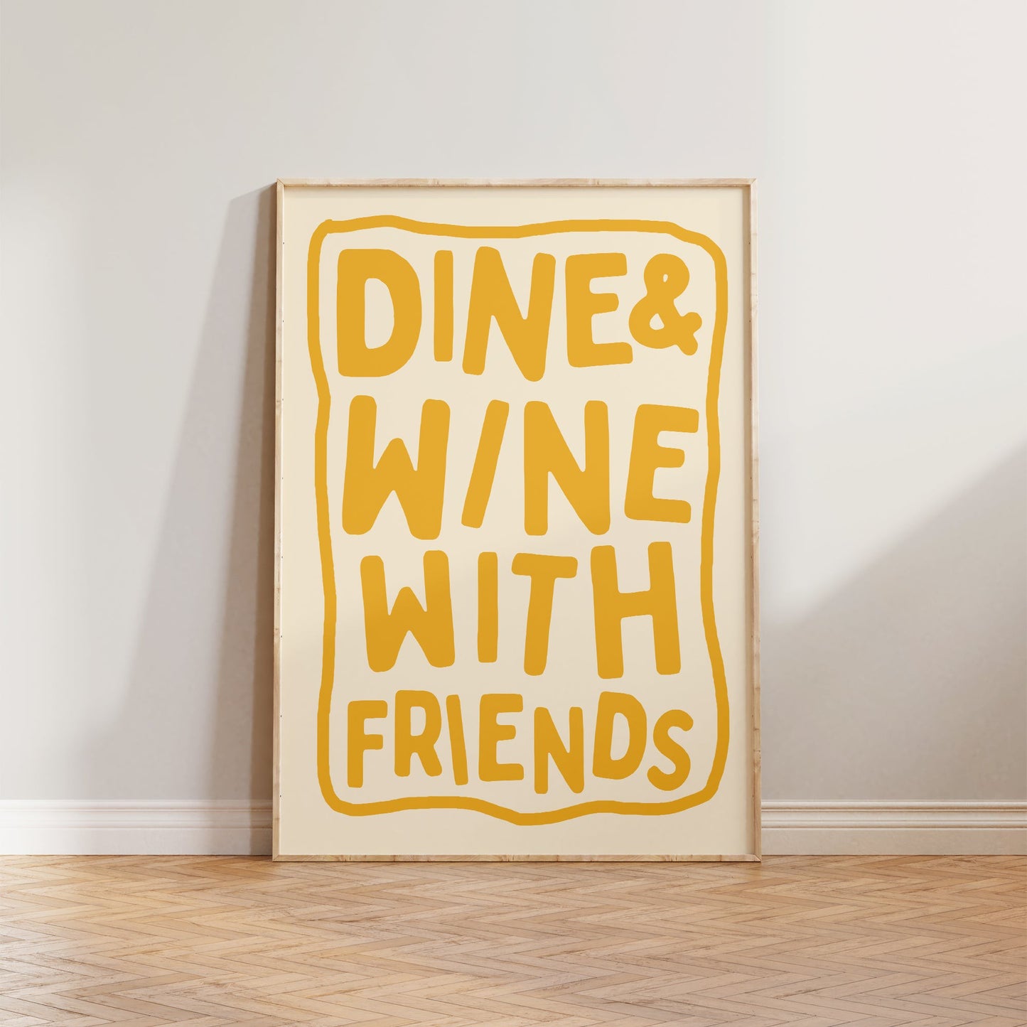 Dine & Wine With Friends Print