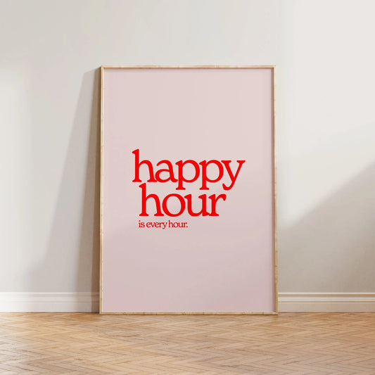SECONDS Happy Hour Print